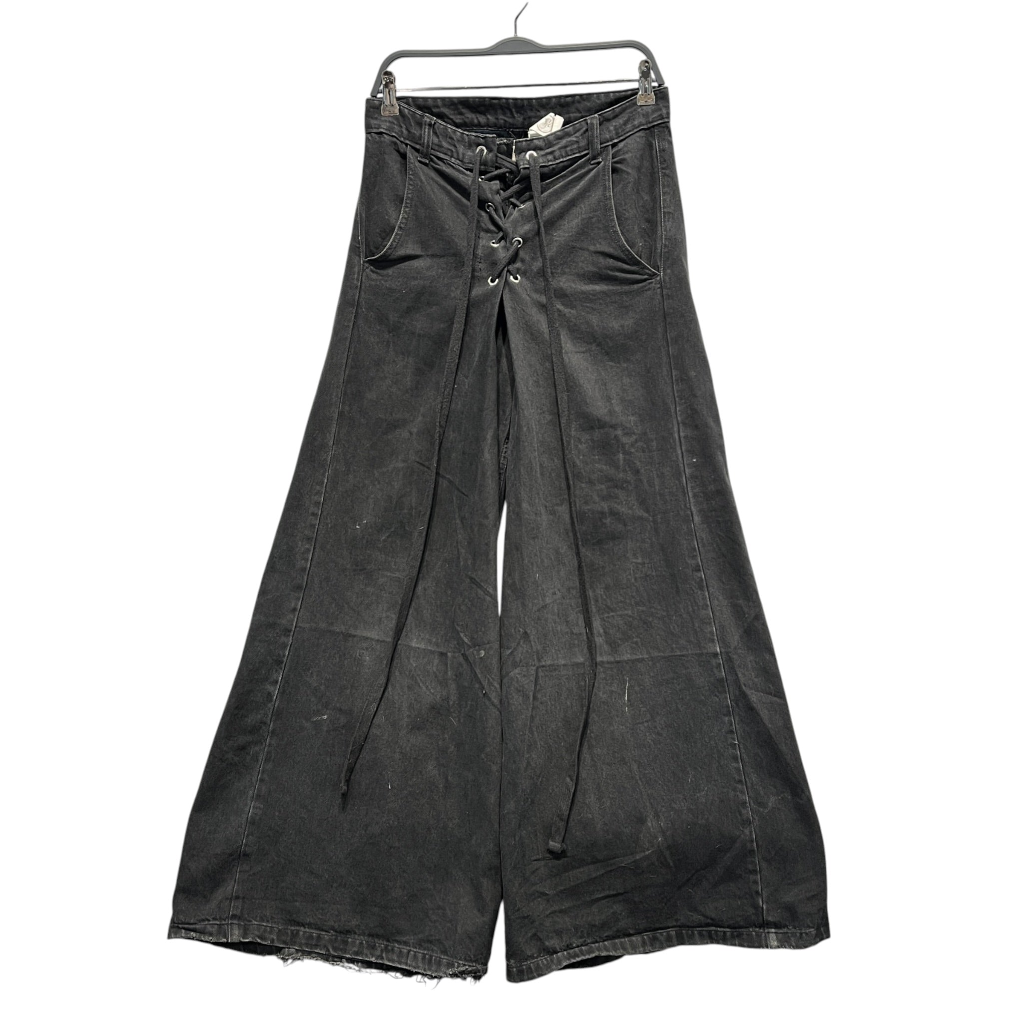 haveyoudiedbefore?/Pants/34/Denim/BLK/wide bondage view 1