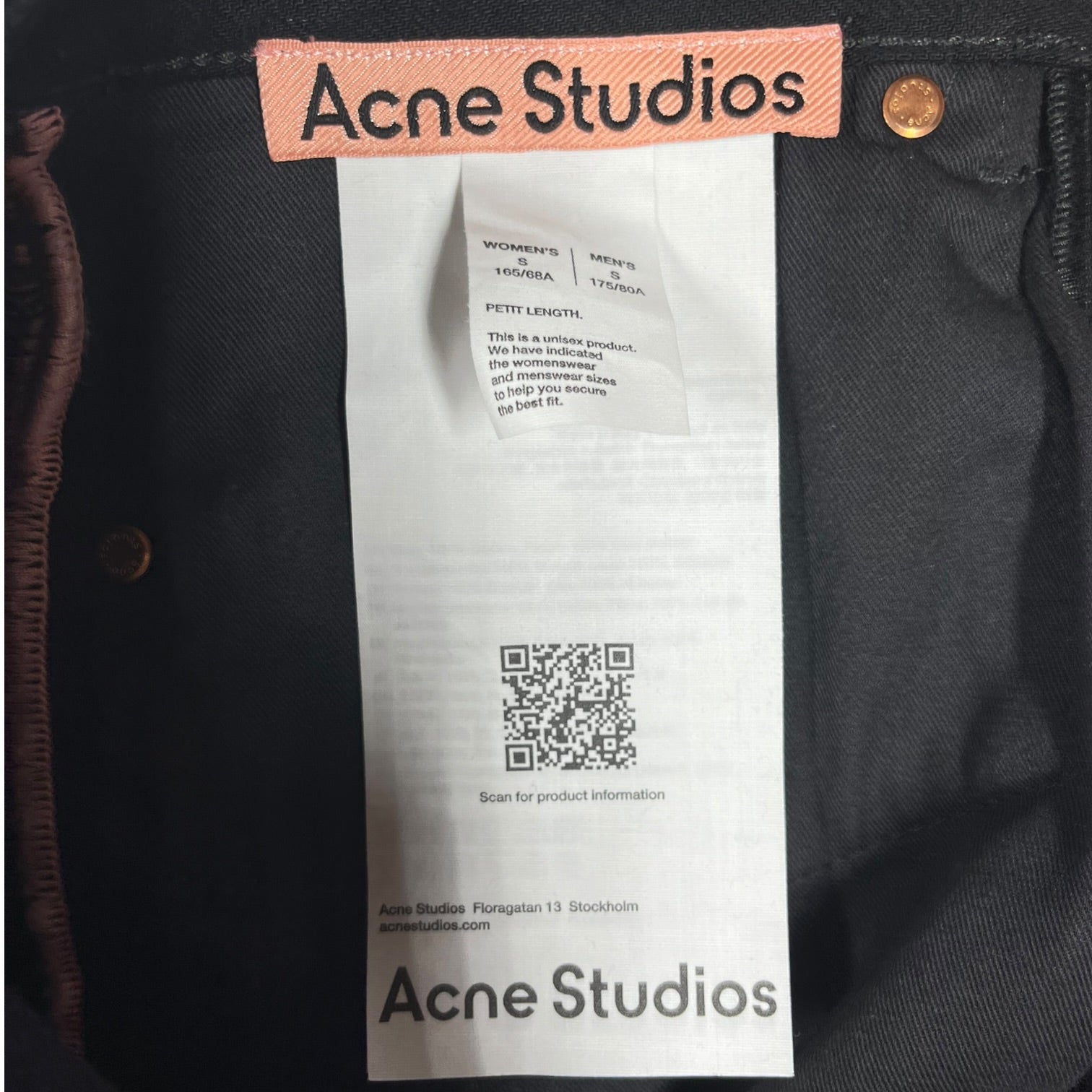 Acne Studios/Pants/S/Denim/BLK/1981 DENIM view 4