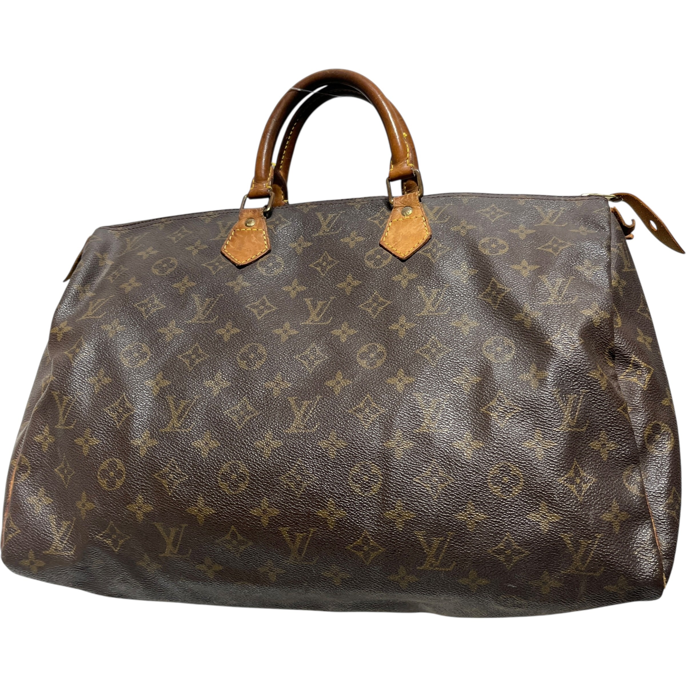 LOUIS VUITTON/Hand Bag/Monogram/Leather/BRW/SPEEDY DUFFLE view 3