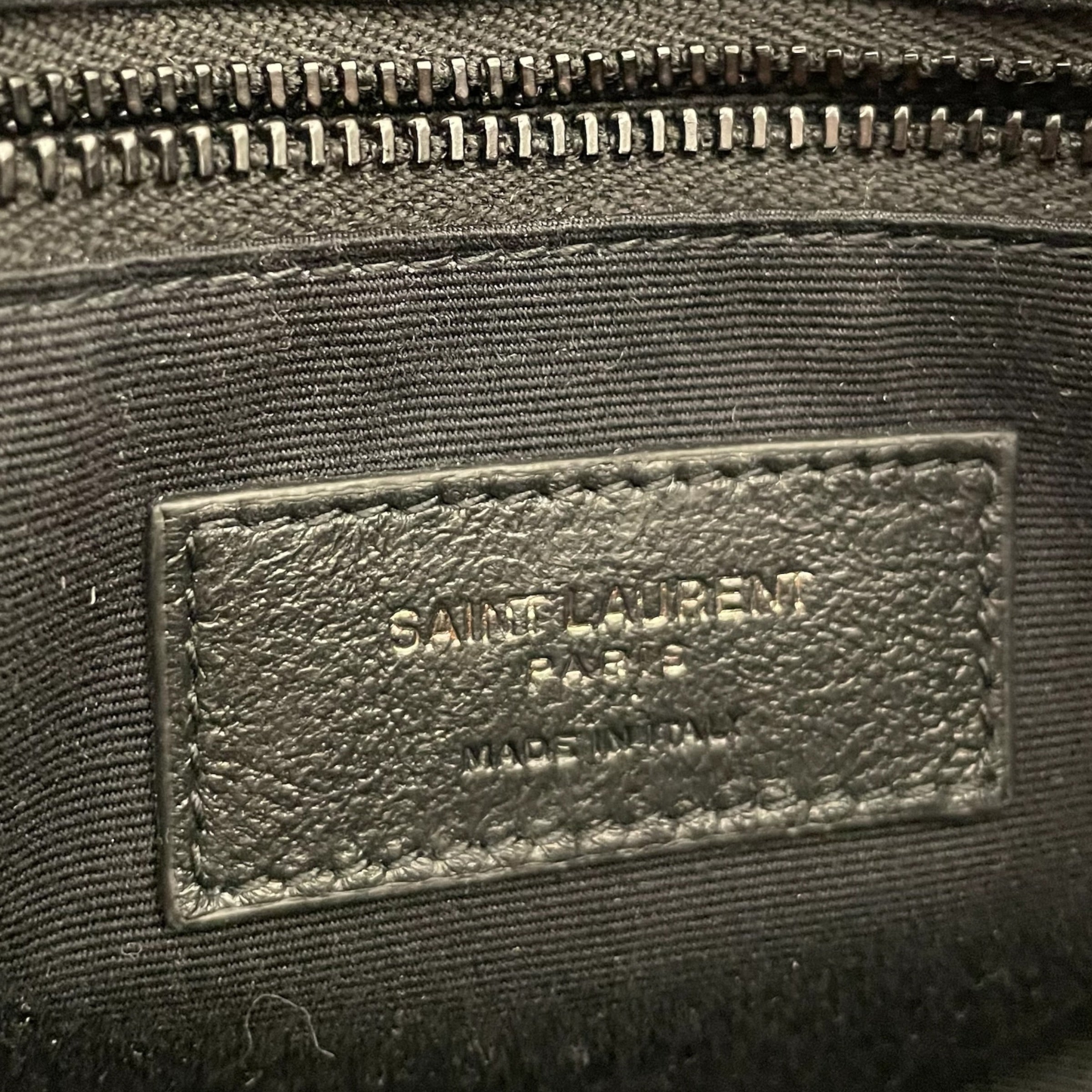 YVES SAINT LAURENT/Cross Body Bag/Leather/BLK/LG Loulou Quilted BLK Hardware view 9