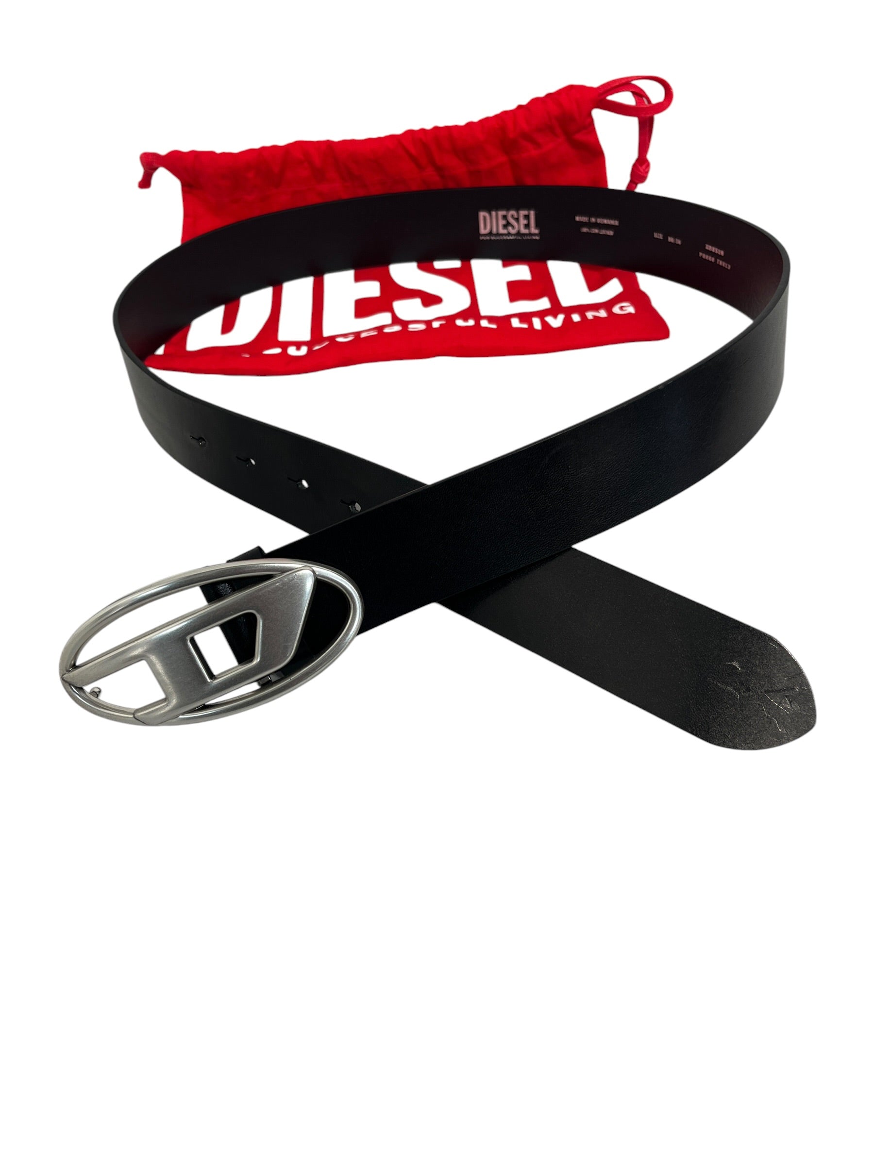 DIESEL/Belt/Leather/BLK/M's/1DR view 2