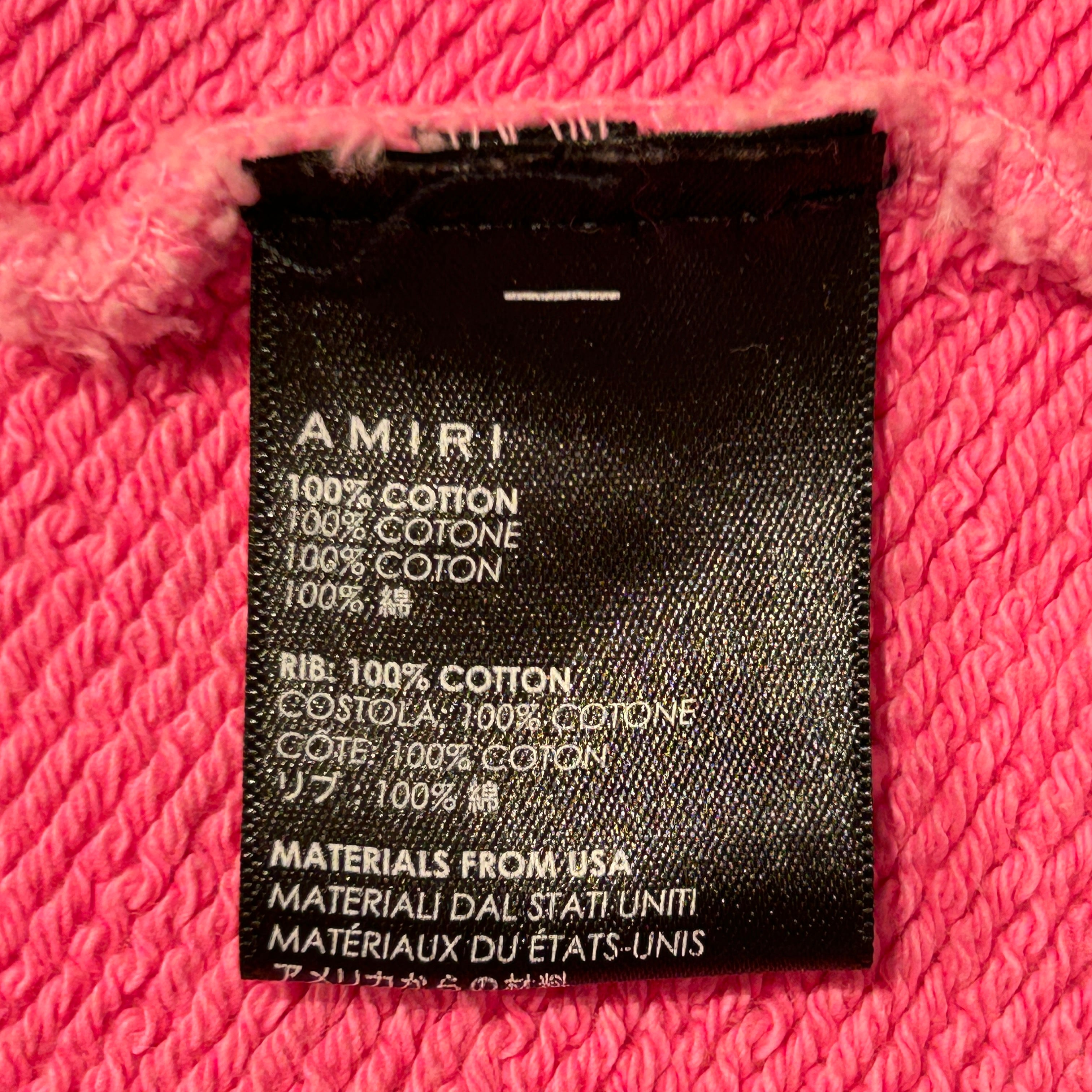 AMIRI/Hoodie/L/Graphic/Cotton/PNK/Beverly Hills view 4