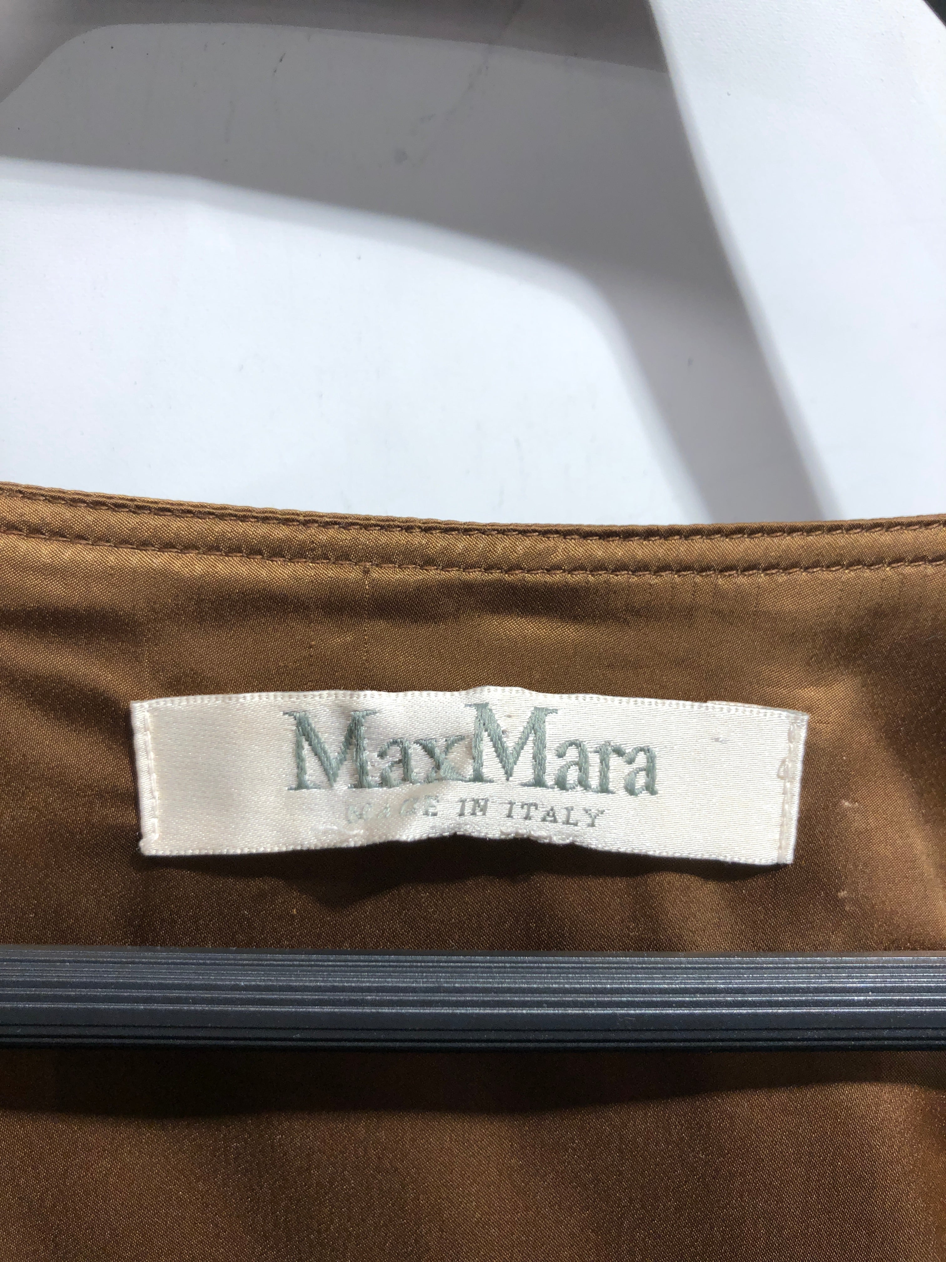 MAX MARA/Blouse/Silk/CML/BRONZE COLOR SILK TOP view 3