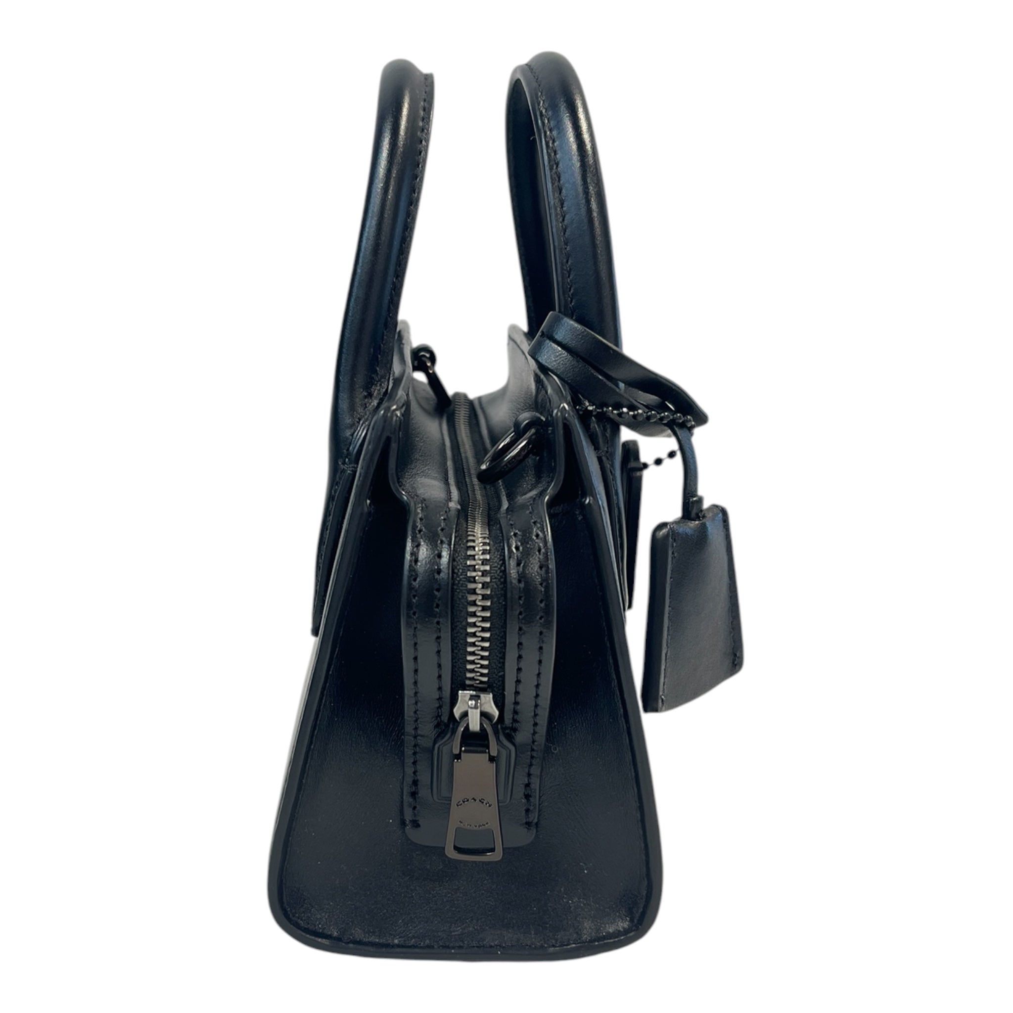 COACH/Bag/Leather/BLK/ANDREA MINI CARRYALL view 4