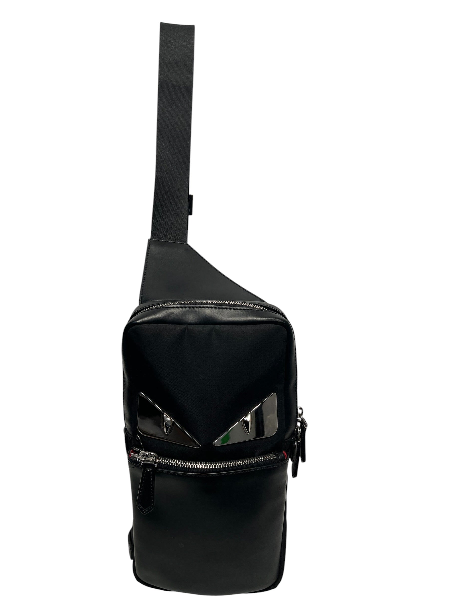 FENDI/Cross Body Bag/Leather/BLK/7VZ033 MONSTER SLING view 1