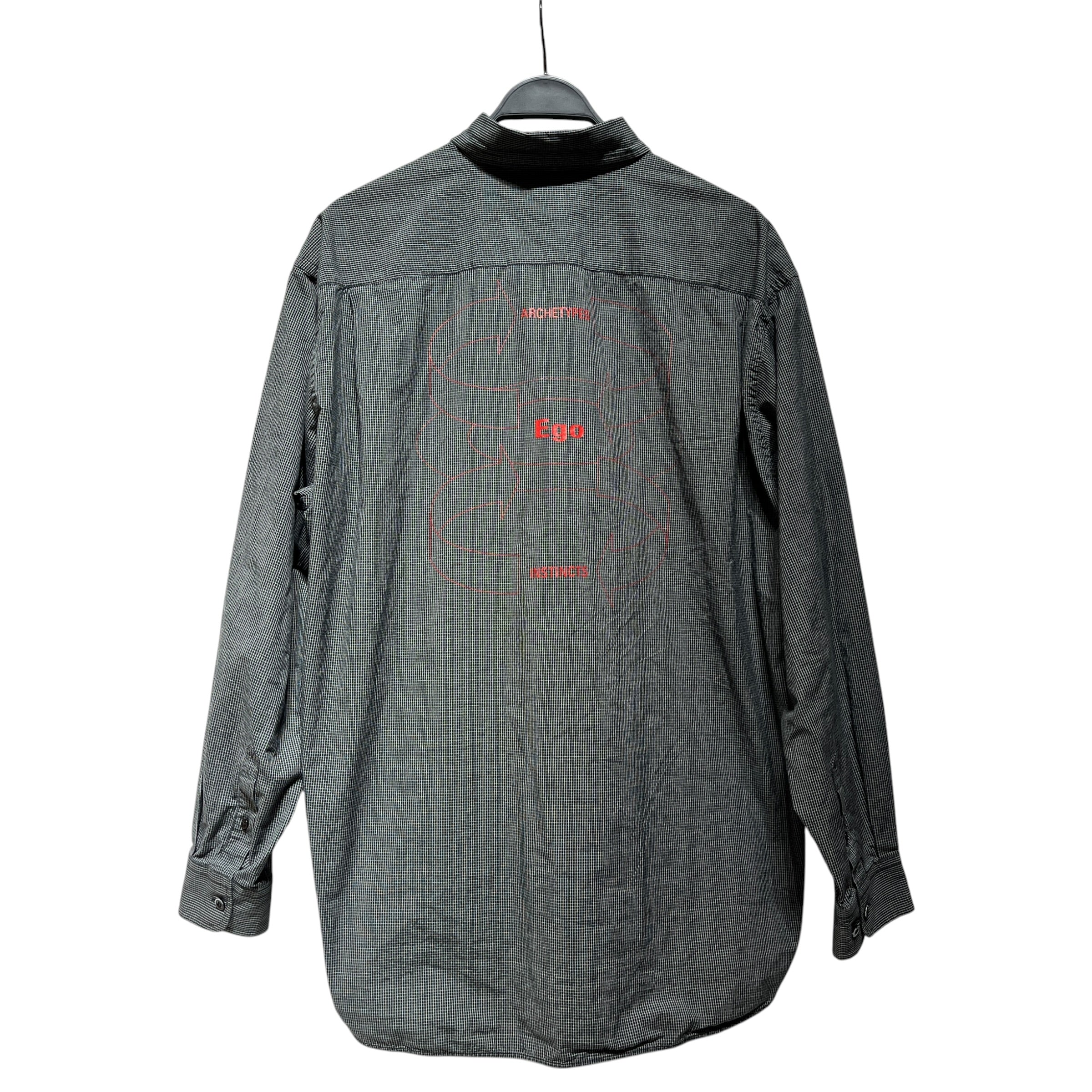 BALENCIAGA/Flannel Shirt/42/Cotton/BLK/EGO view 2