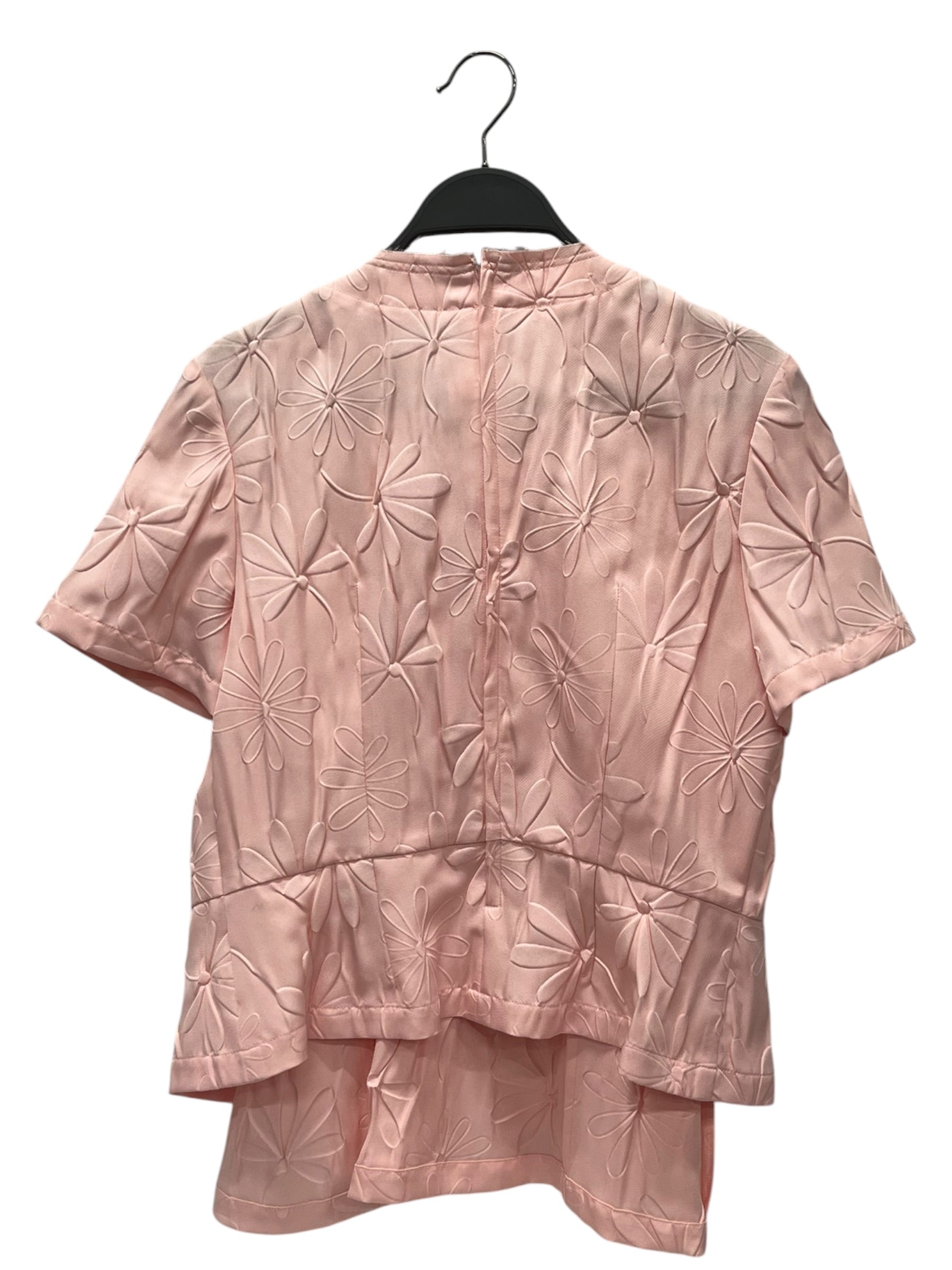 COMME des GARCONS/SS Blouse/S/Floral Pattern/Polyester/PNK/2019B018 DOUBLE LAYER IKRAM view 2