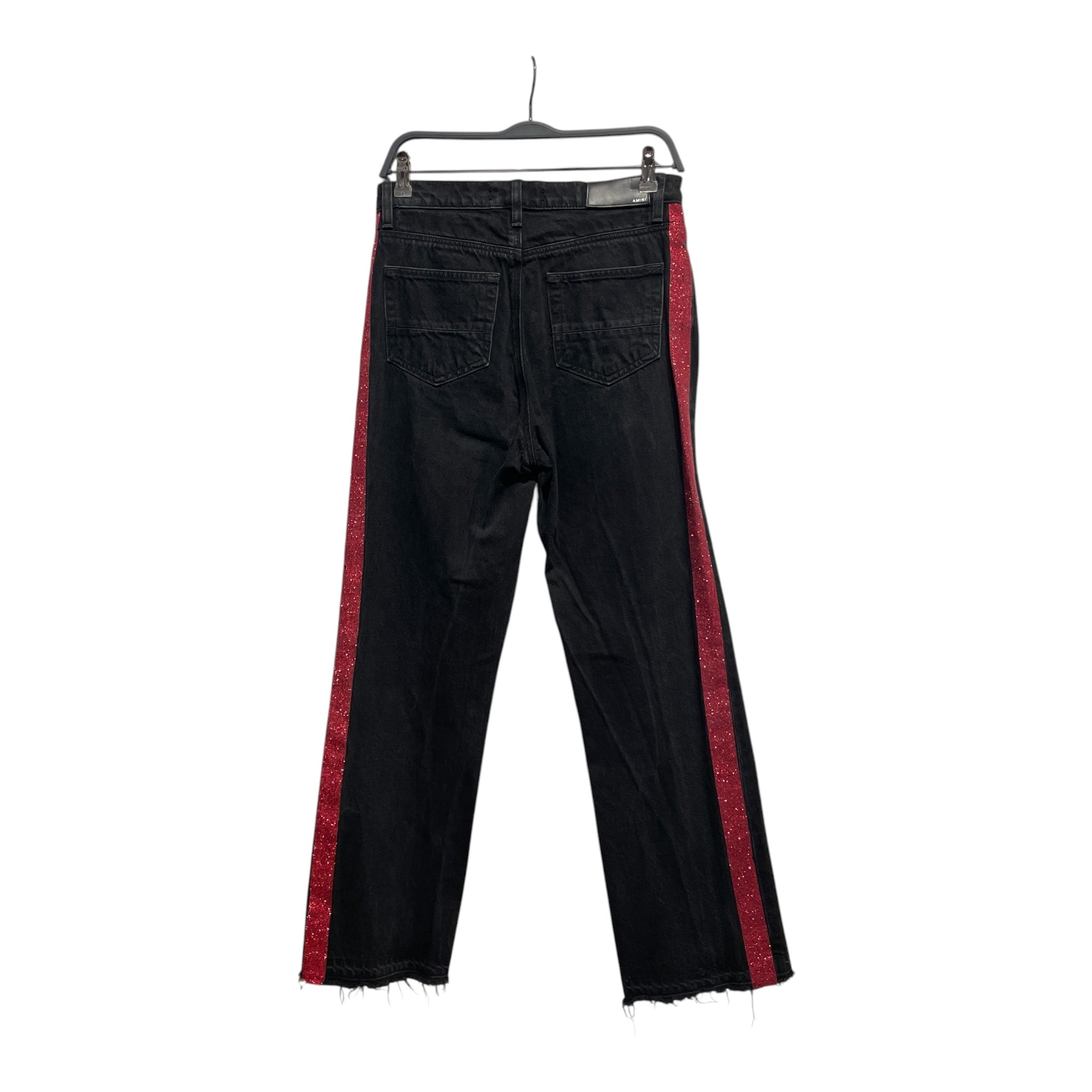 AMIRI/Pants/26/Denim/BLK/red glitter strip view 2