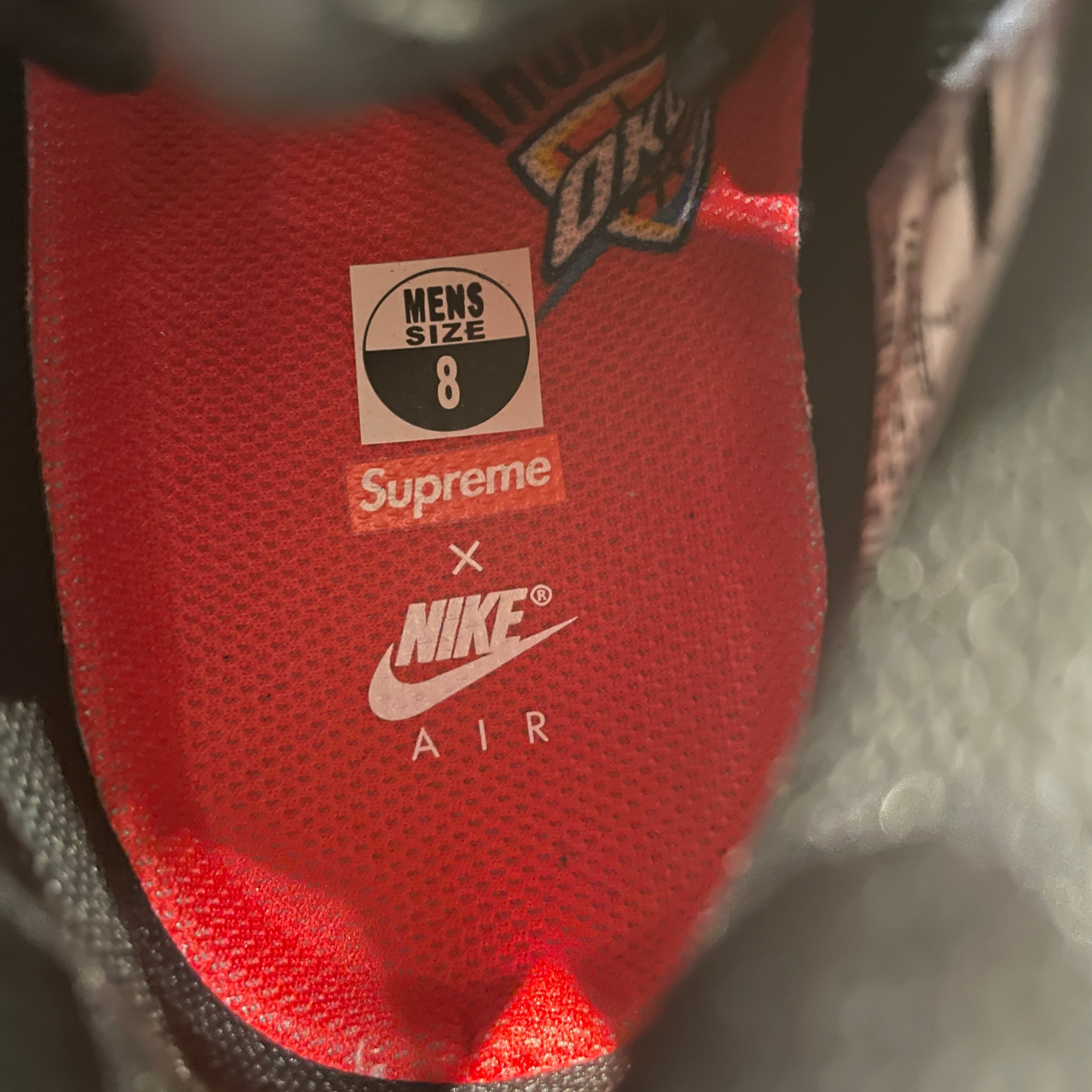 NIKE/Supreme/Hi-Sneakers/US 8/Graphic/Leather/BLK/AIR FORCE 1 MID SUPREME NBA view 3