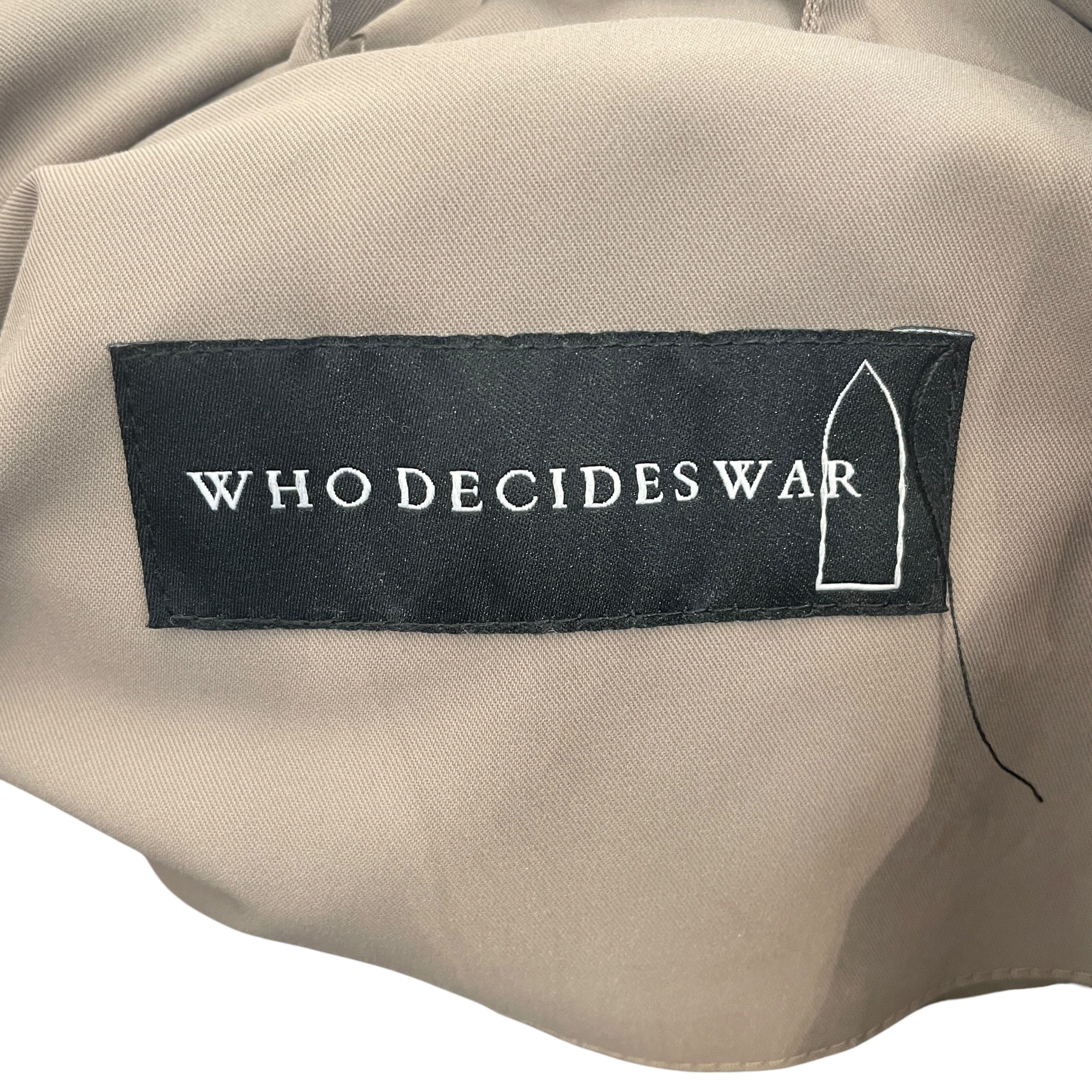 WHO DECIDES WAR/Puffer Jkt/L/Polyester/KHK/embroidered bomber jacket view 6
