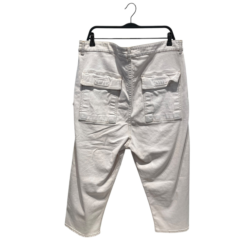 RICK OWENS DRKSHDW/Straight Pants/36/Denim/WHT/waxed