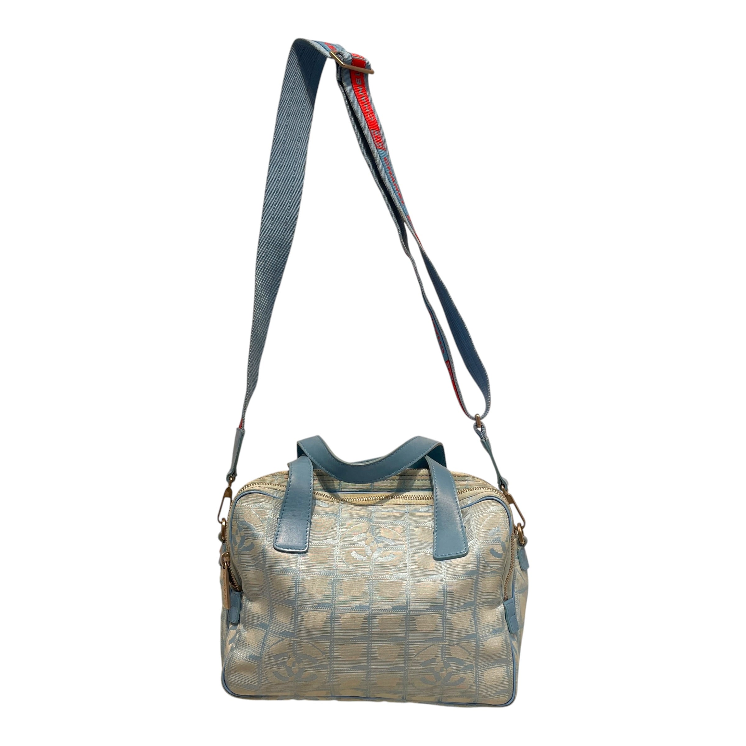 CHANEL/Cross Body Bag/Nylon/BLU/Travel Line view 1