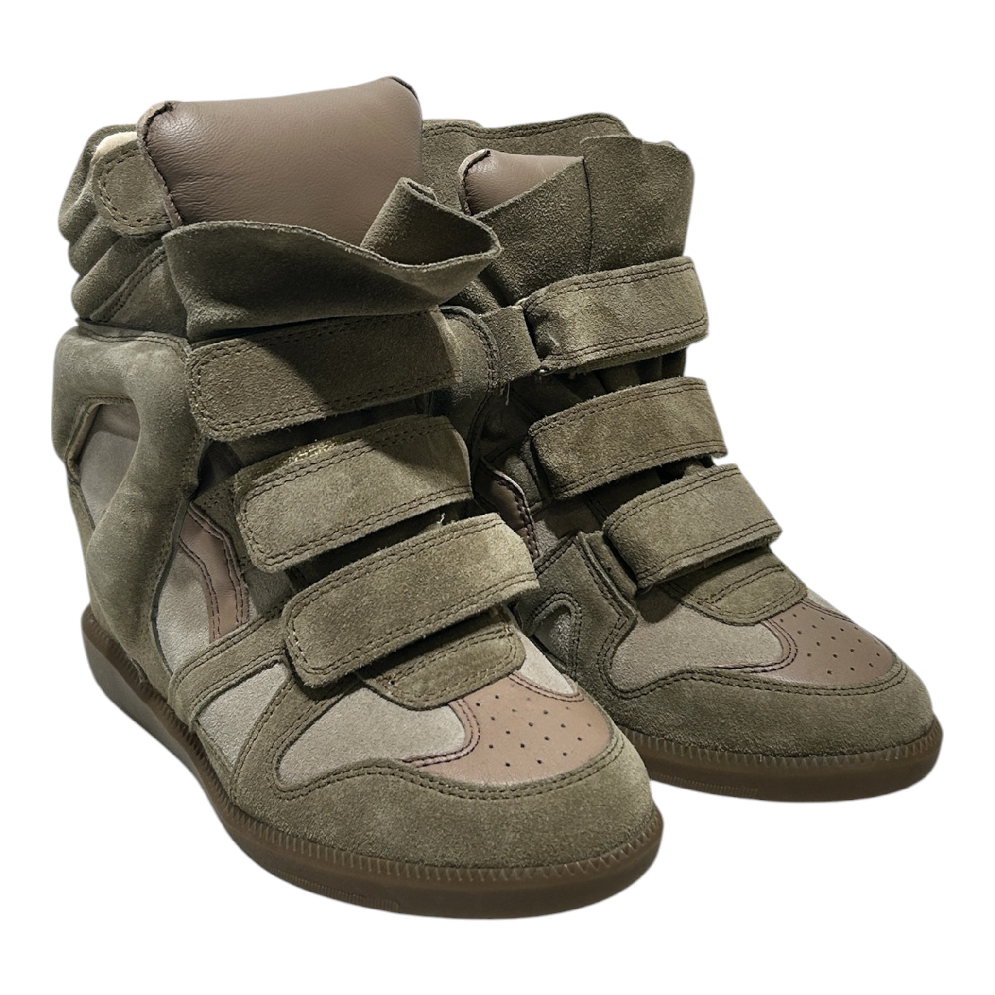 ISABEL MARANT/Hi-Sneakers/US 6/Cotton/GRN/bekett view 1