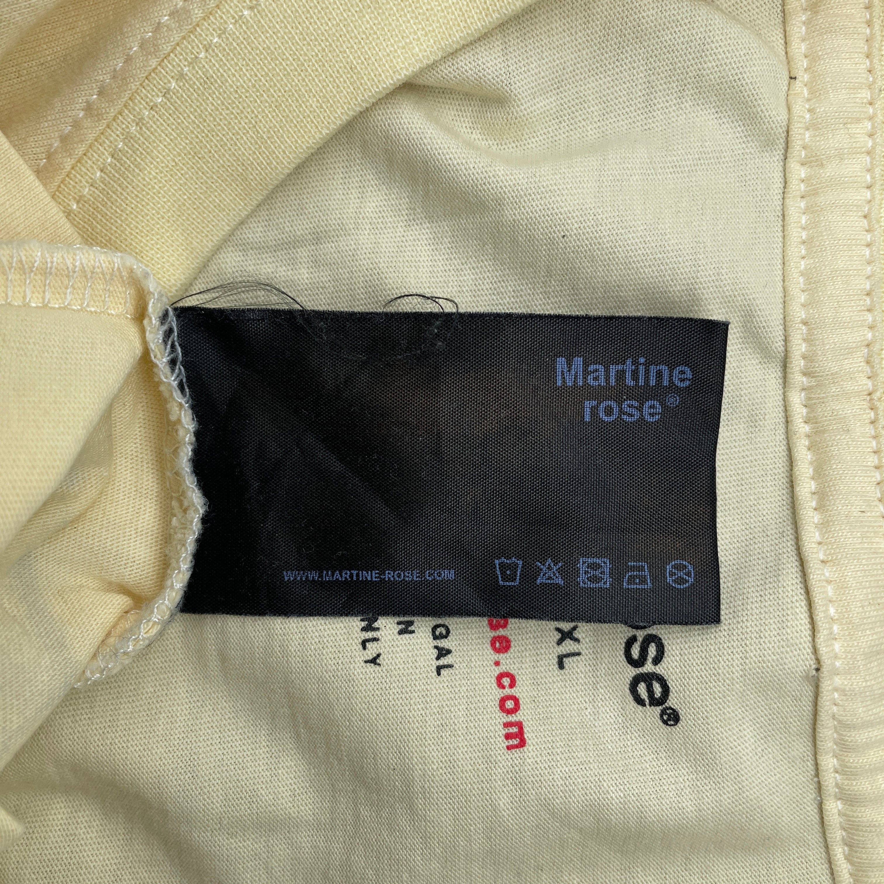 MARTINE ROSE/T-Shirt/M/Cotton/YEL/Graphic/EAGER BEAVER HAND PUPPET view 5