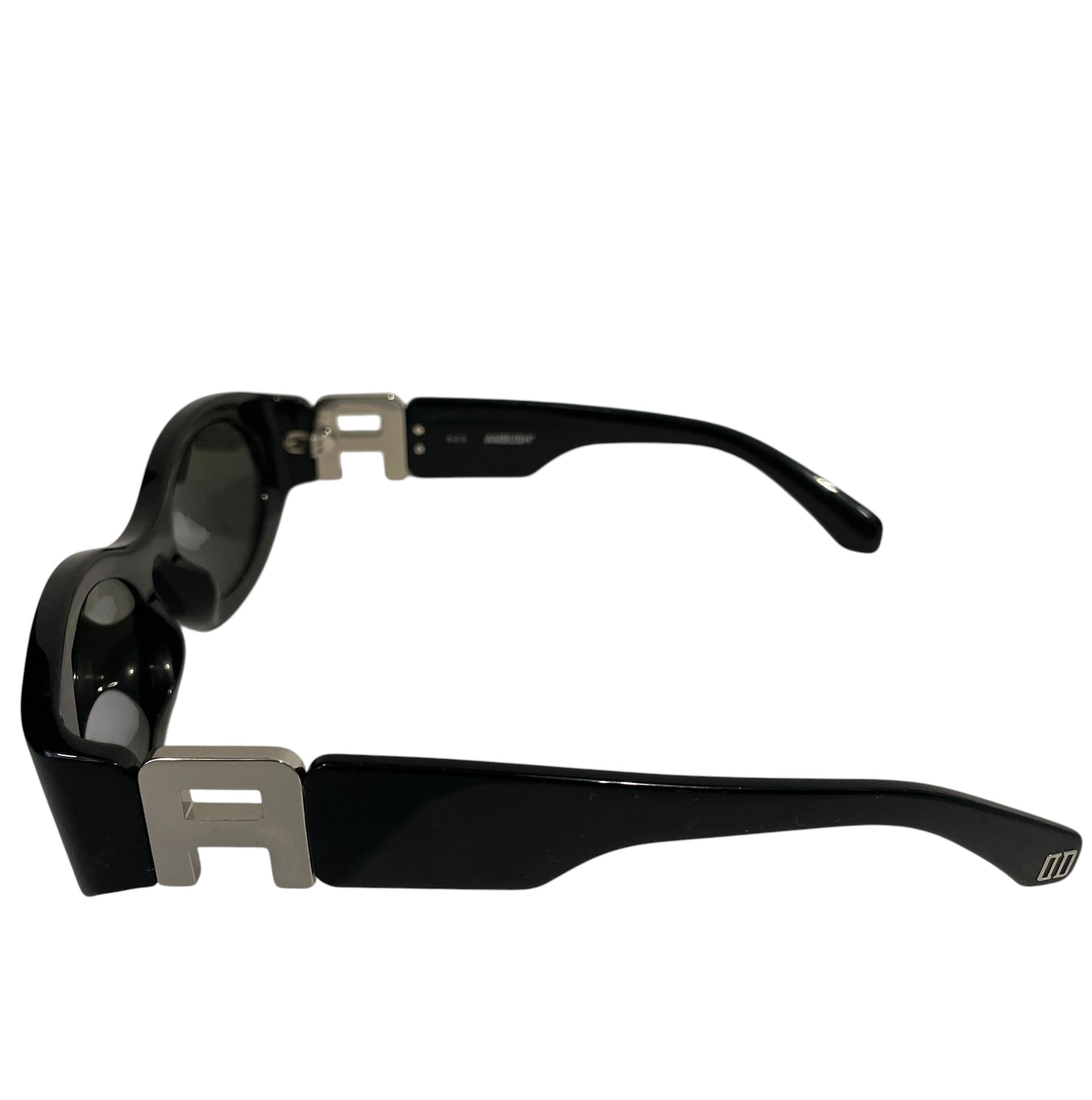 AMBUSH/Sunglasses/Celluloid/BLK/all black sunglass yoon ambush view 2