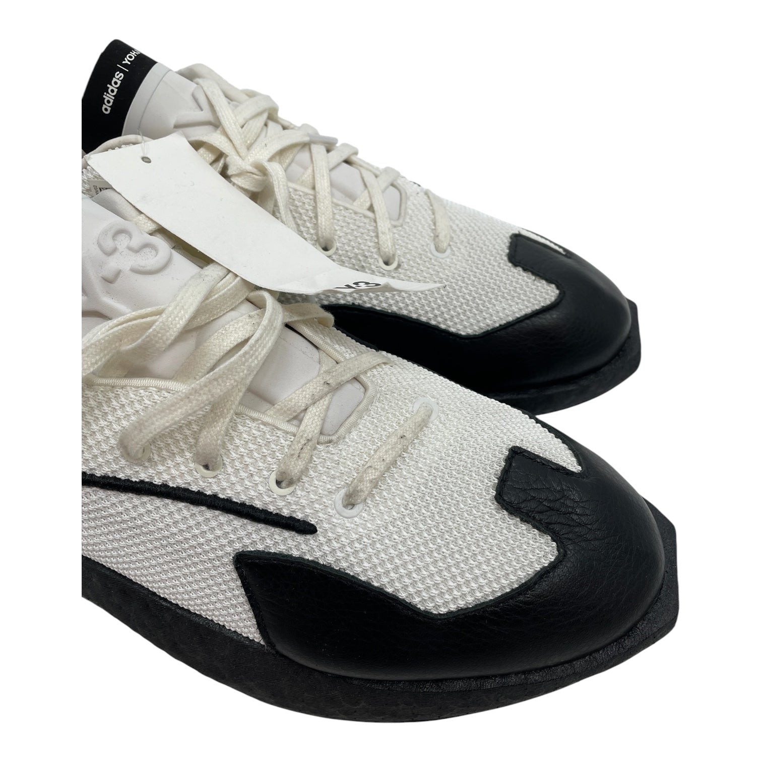 Y-3/Low-Sneakers/US 11/Leather/WHT/LEATHER TOE/EXAGGERATED HEEL view 6