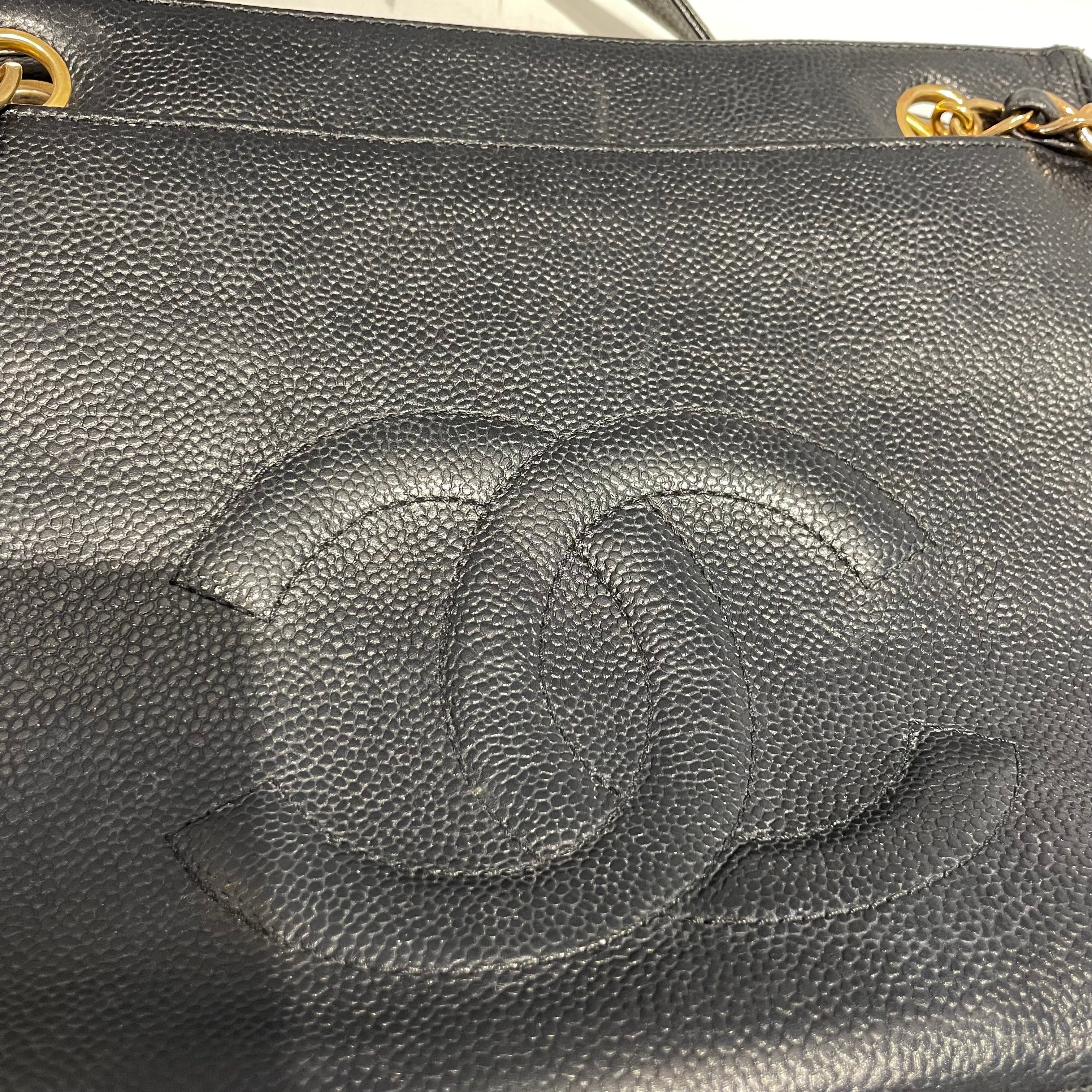 CHANEL/Tote Bag/Leather/BLK/Chanel Vintage Tote bag view 6