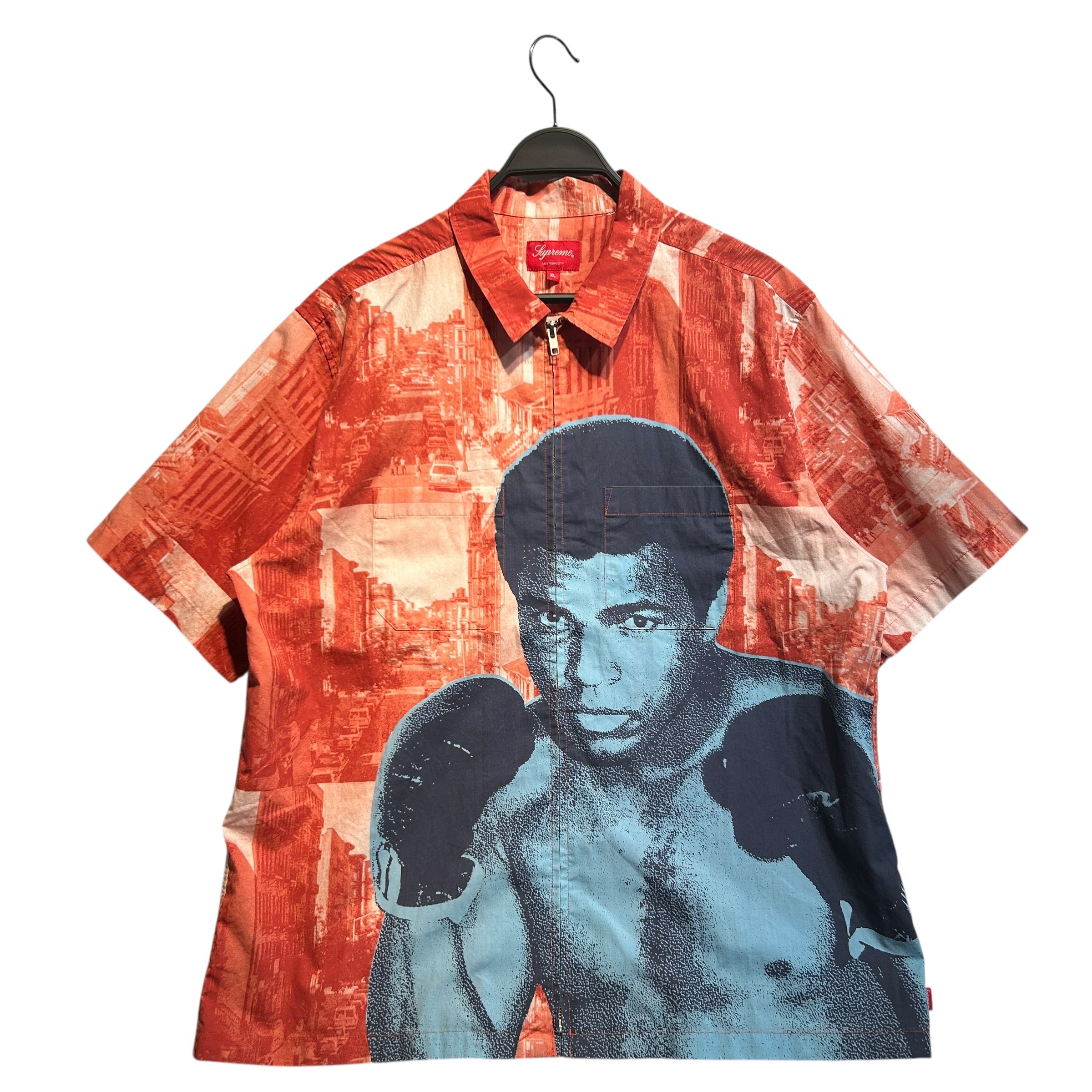 Supreme/Shirt/XL/Cotton/RED/All Over Print/muhammad ali zip up view 2