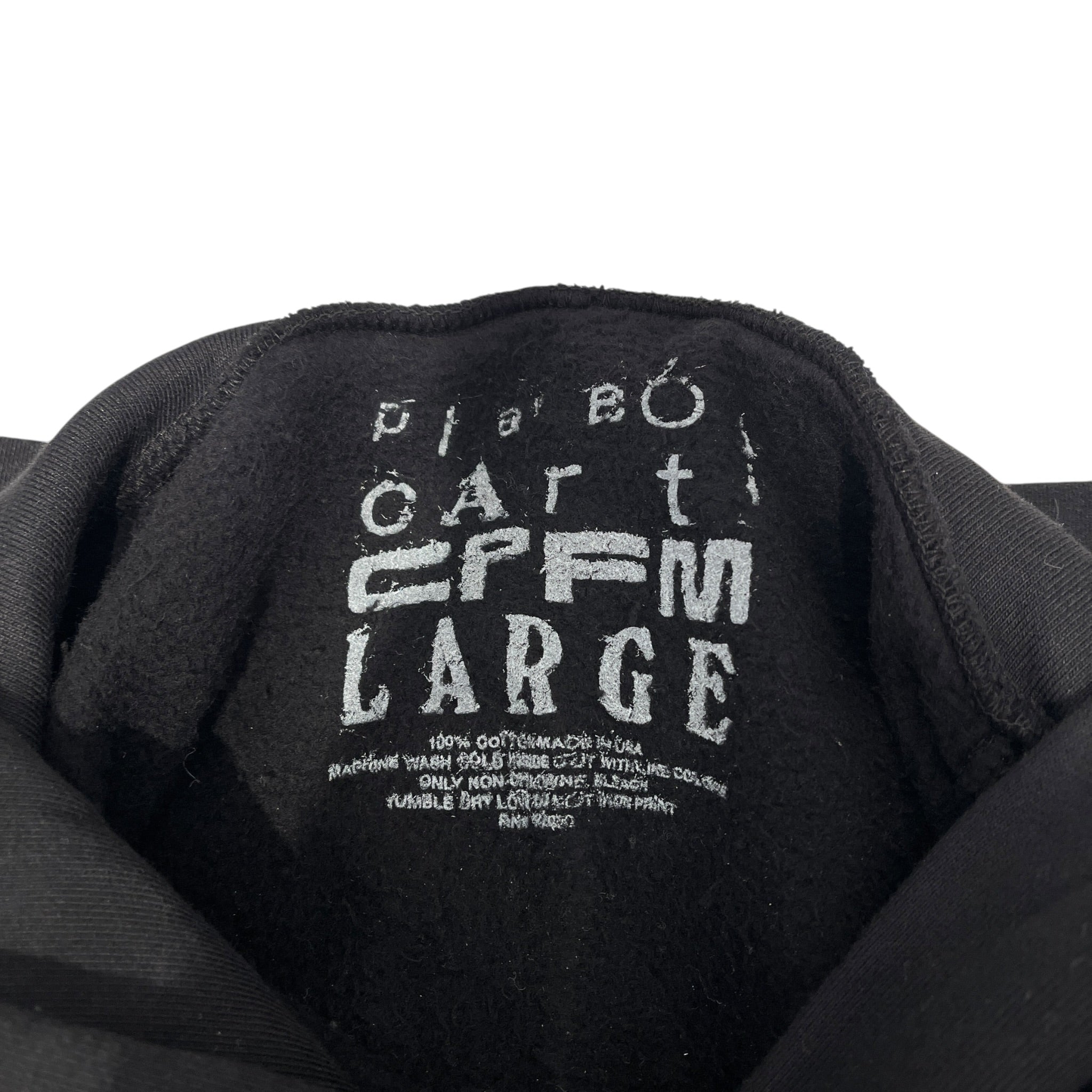 PBC X CPFM UNRELEASED/Hoodie/L/Cotton/BLK/WLR TOUR GREEN BUNNY view 3