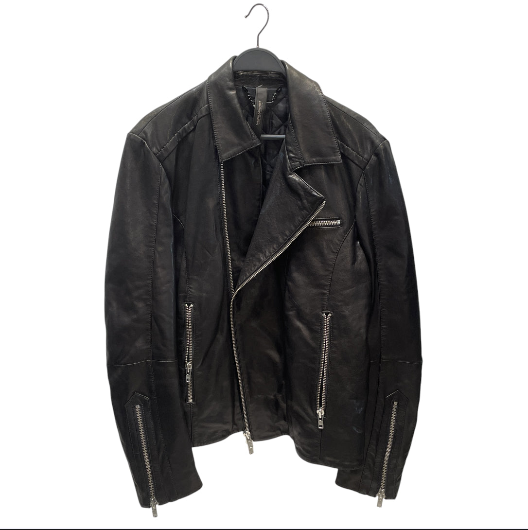MESSAGERIE/Leather Jkt/56/Leather/BLK/ view 1