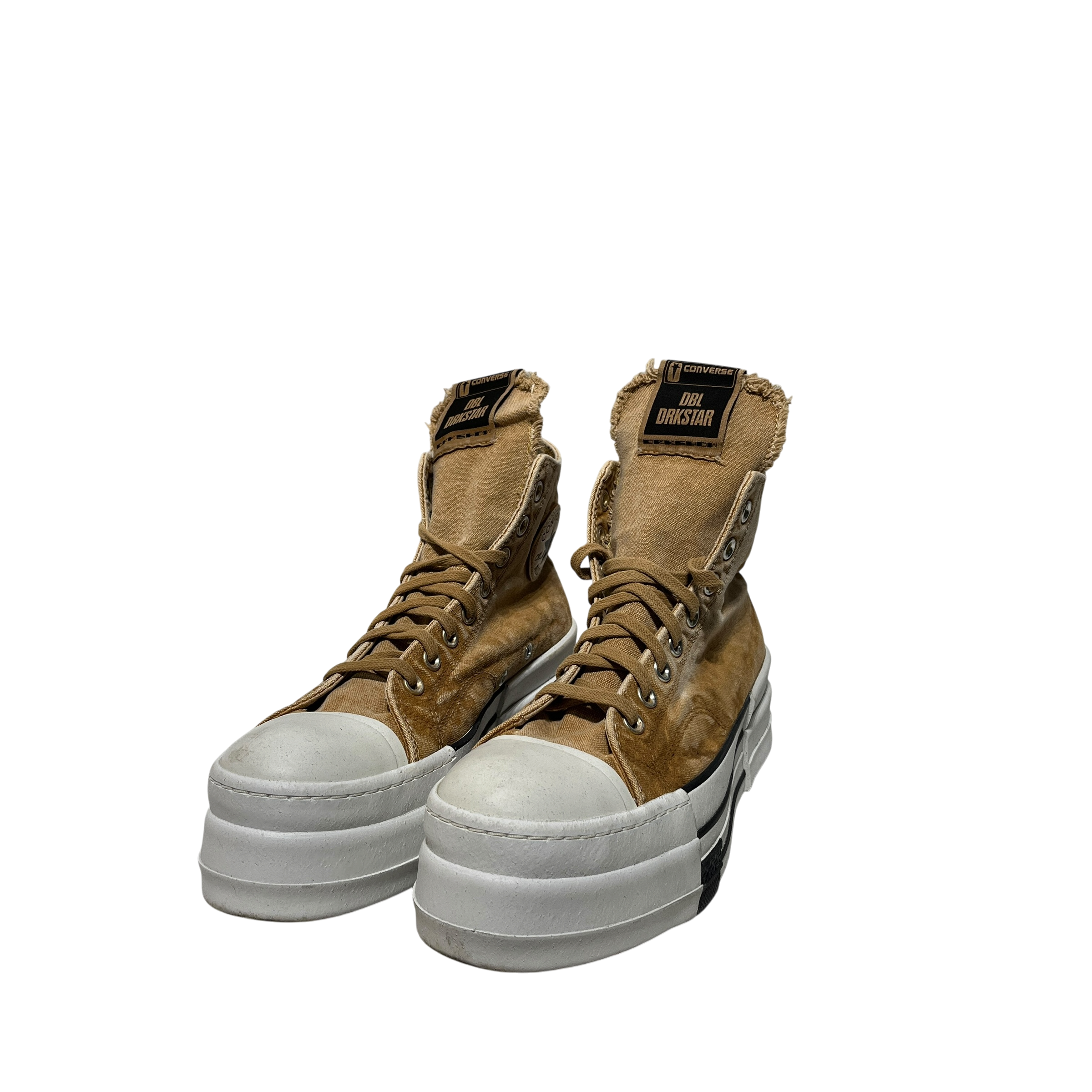 RICK OWENS DRKSHDW/Hi-Sneakers/US 10.5/Cotton/KHK/ view 1