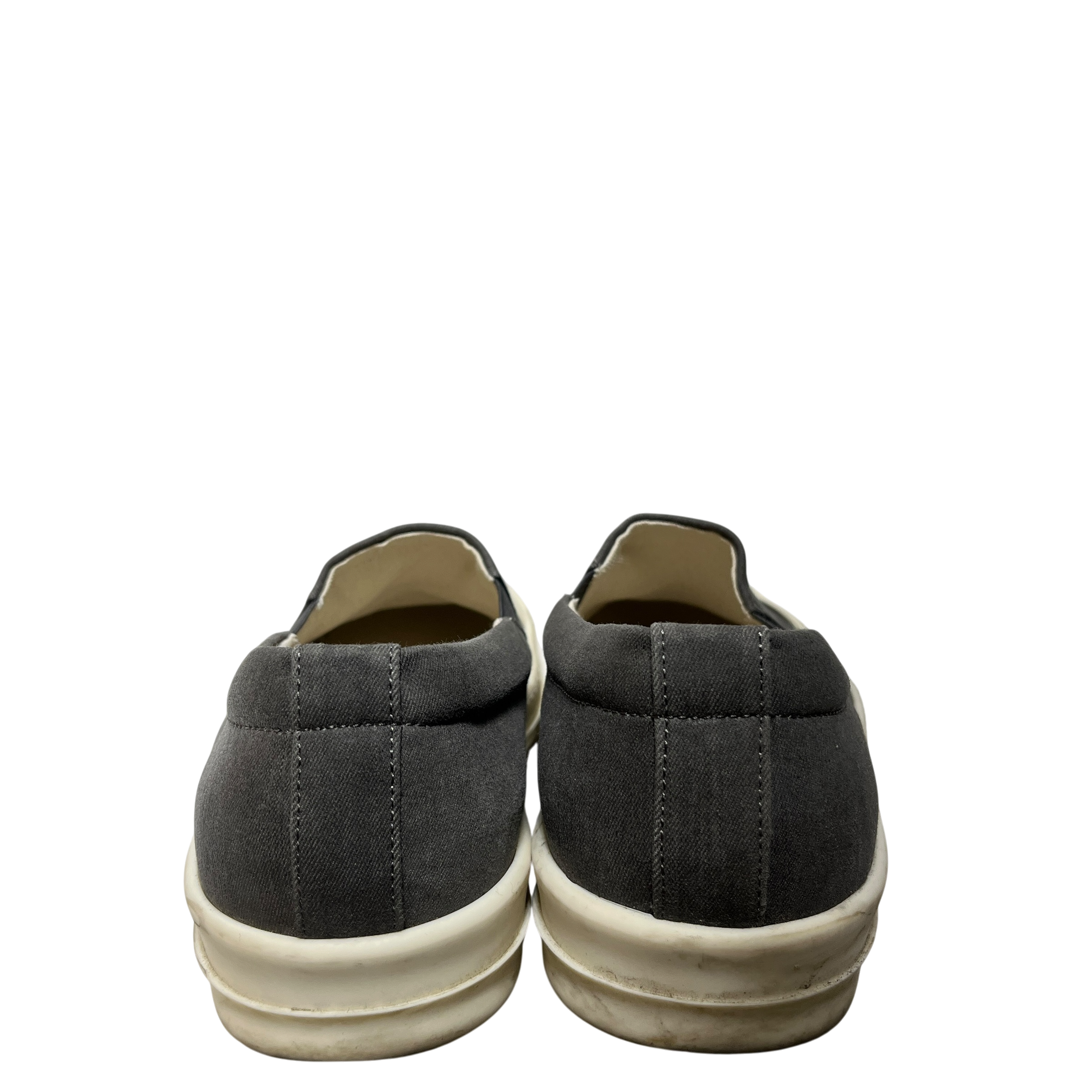RICK OWENS DRKSHDW/Low-Sneakers/US 11.5/Polyester/GRY/BOAT SLIP ON DARK DUST view 3
