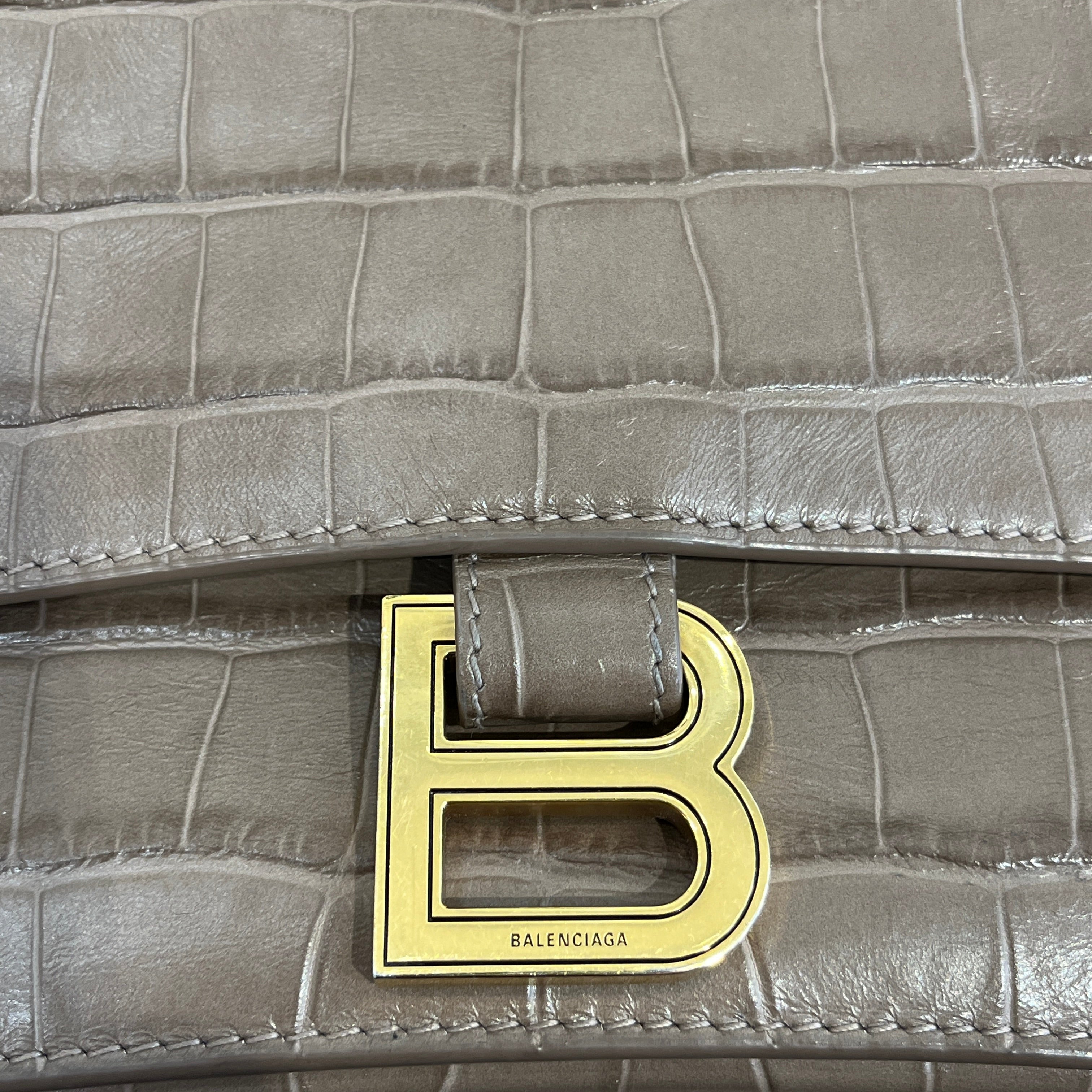 BALENCIAGA/Cross Body Bag/L/Animal Pattern/Leather/CML/MEDIUM CRUSH BAG view 3