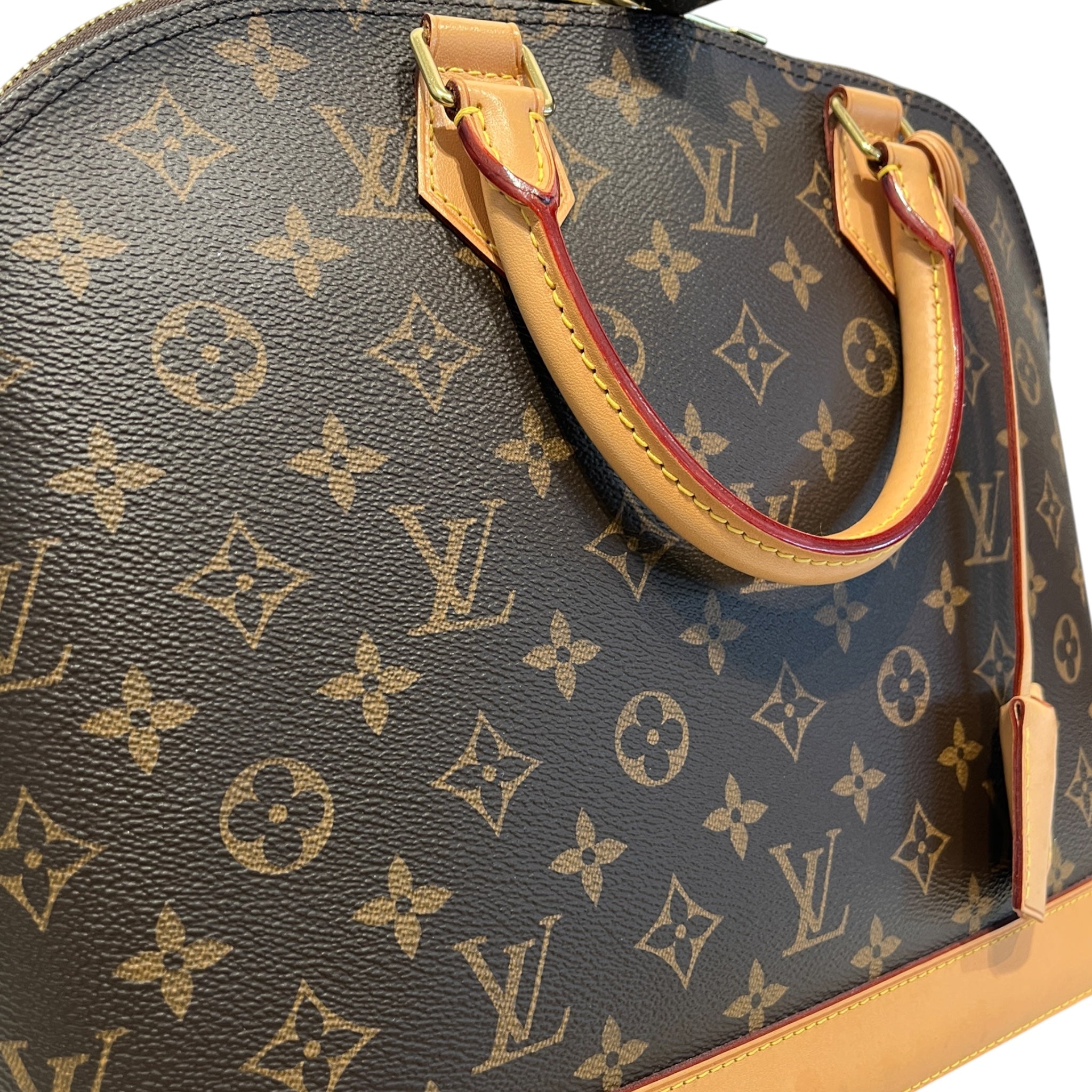 LOUIS VUITTON/Hand Bag/Monogram/Leather/BRW/alma mm bag view 6
