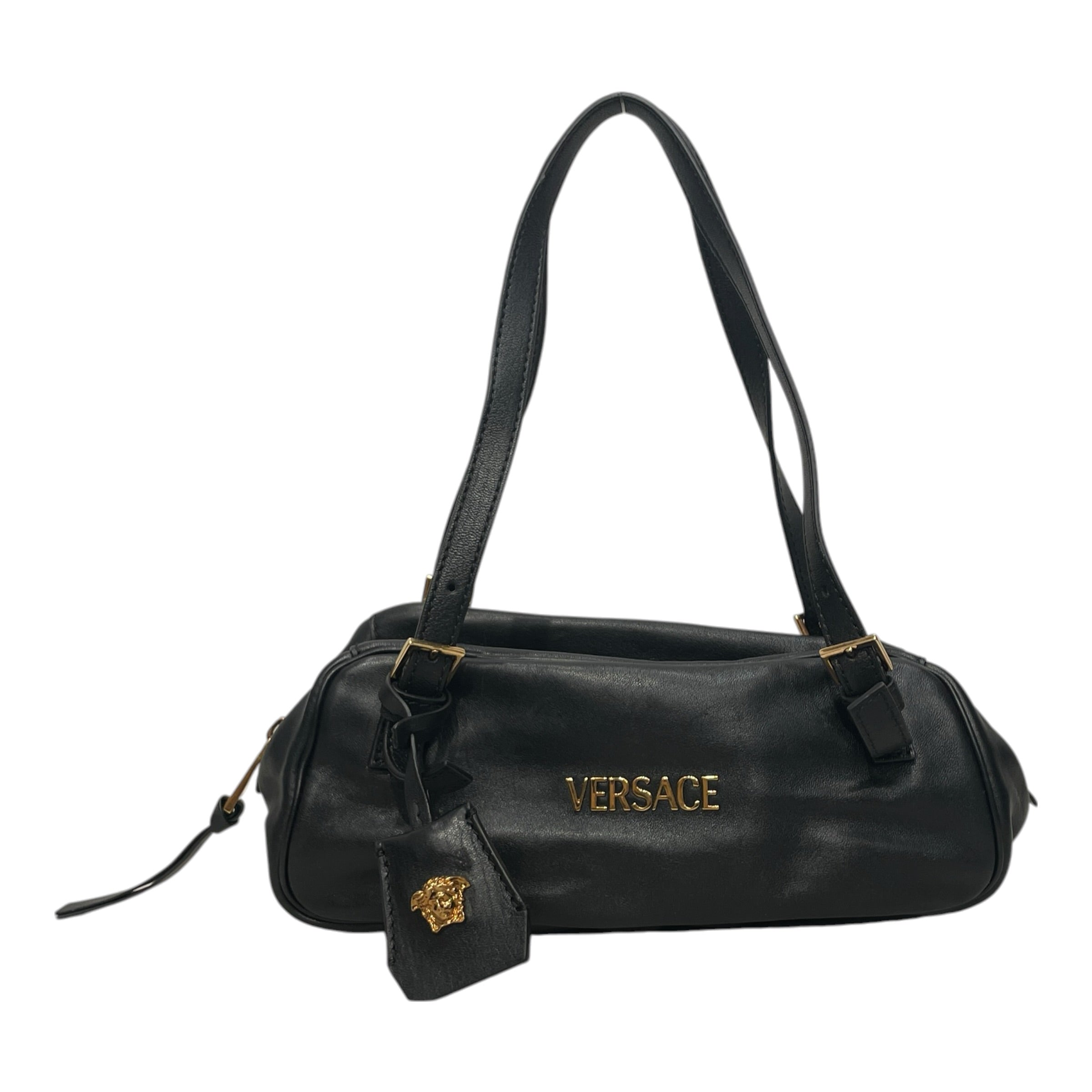 VERSACE/Hand Bag/Leather/BLK/BAGETTE BAG GOLD HARDWARE view 1