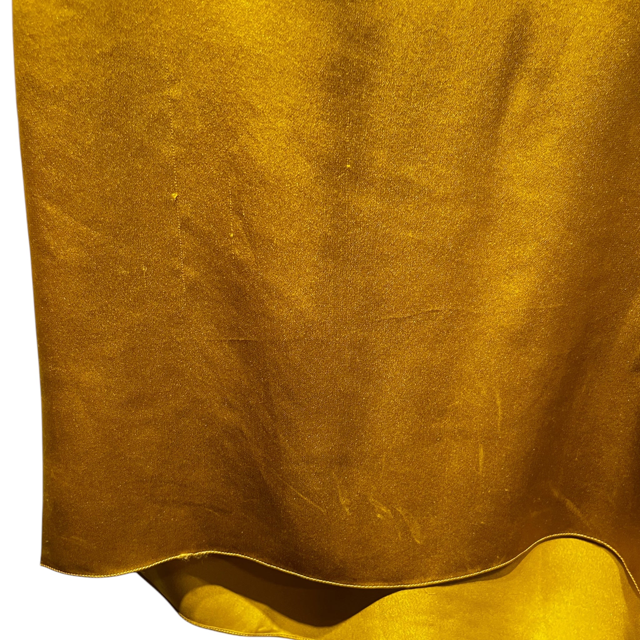 LANVIN/Dress/S/Silk/GLD/FW SS07 GOLDEN SILK ROUCHED view 4