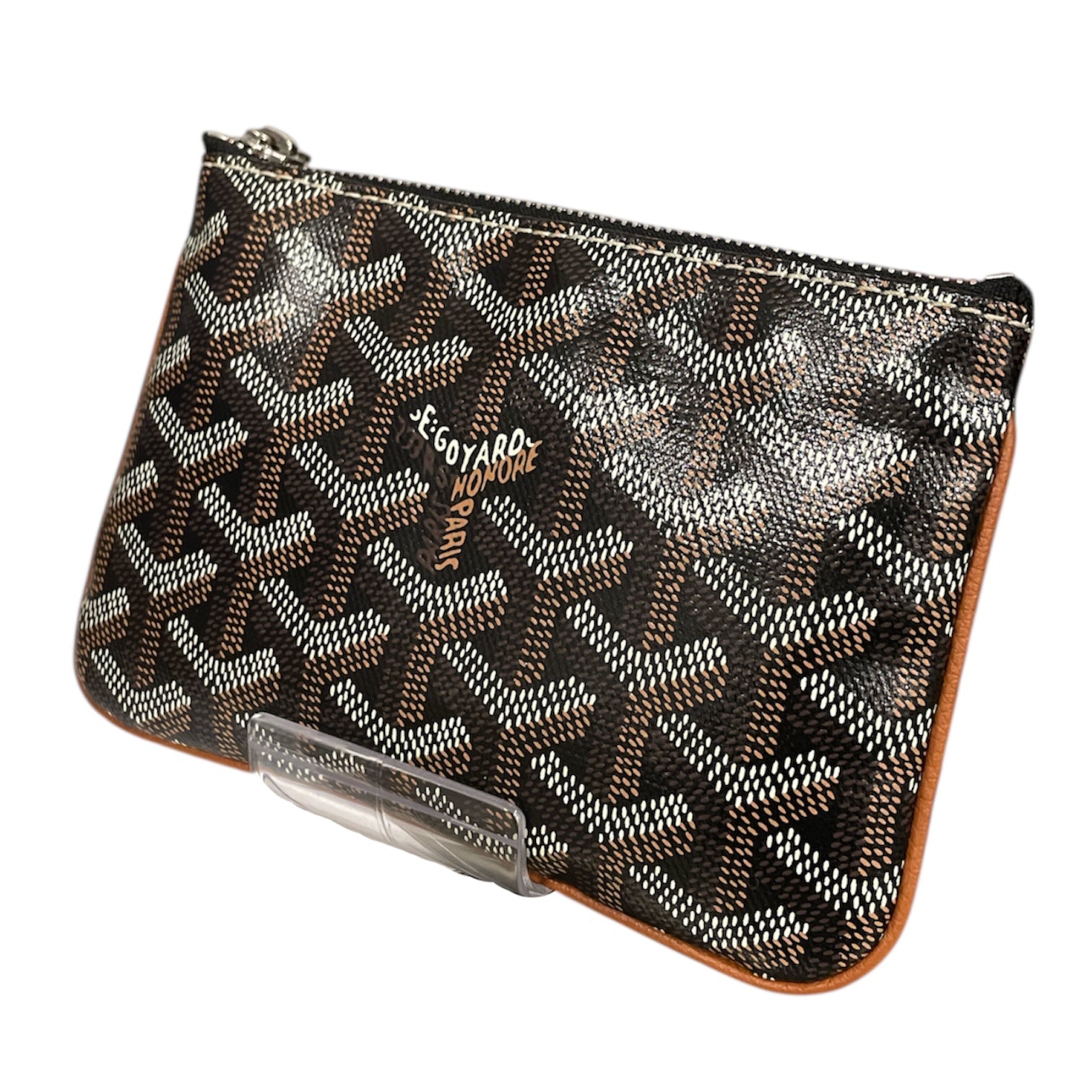 GOYARD/Pouch/All Over Print/Leather/BRW/ view 1