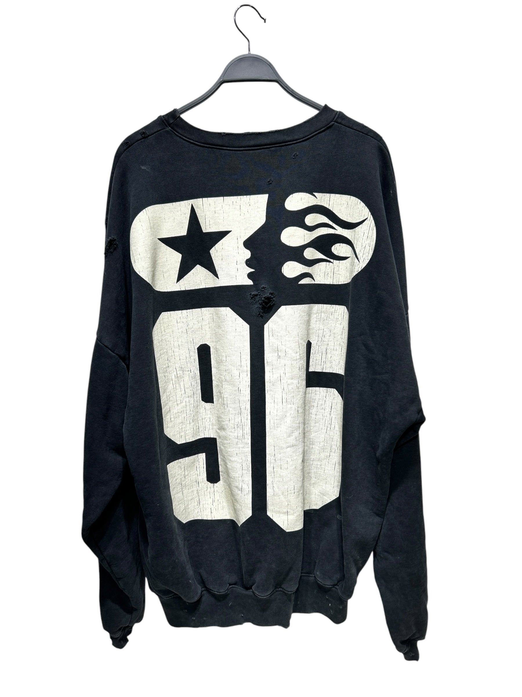 HELLSTAR/Heavy Sweater/XL/Graphic/Cotton/BLK/sports crewneck view 2