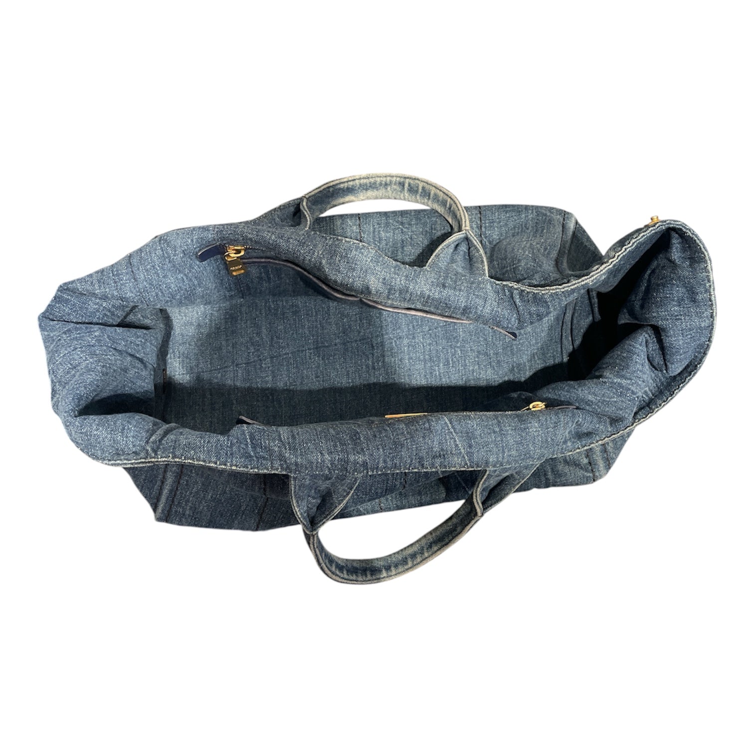 PRADA/Tote Bag/Denim/BLU/Canapa denim tote 158 view 4
