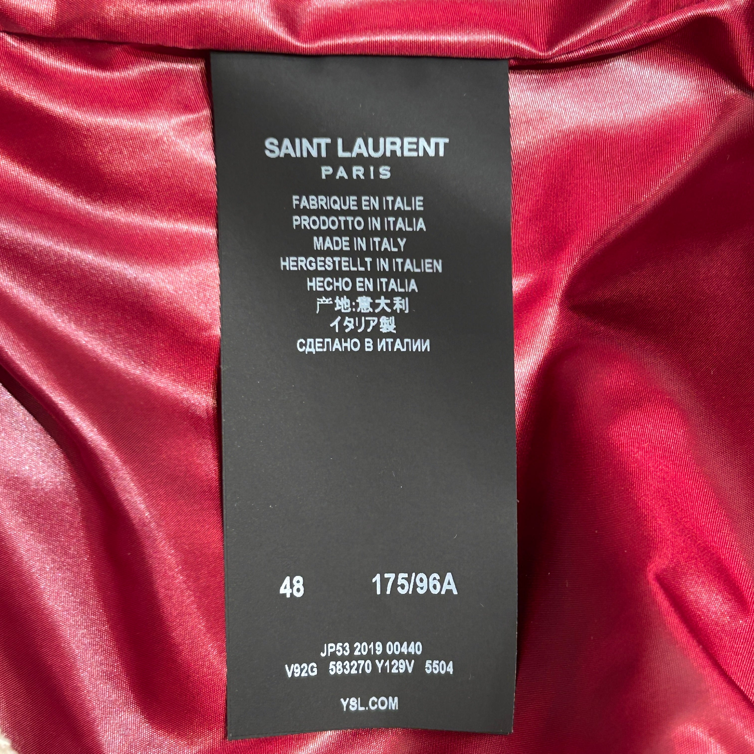 SAINT LAURENT/Jacket/48/Nylon/RED/ view 4