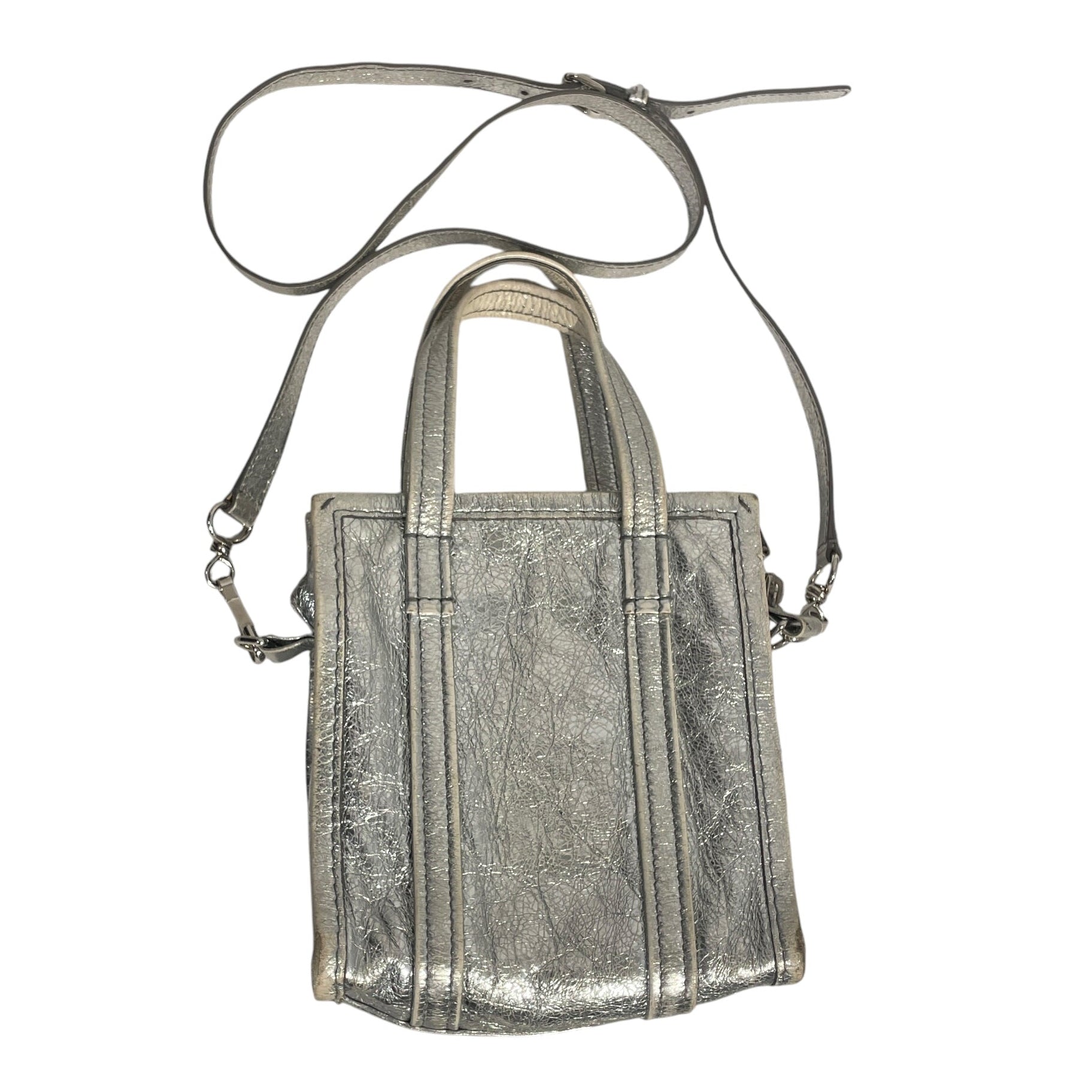 BALENCIAGA/Cross Body Bag/Leather/SLV/ view 2