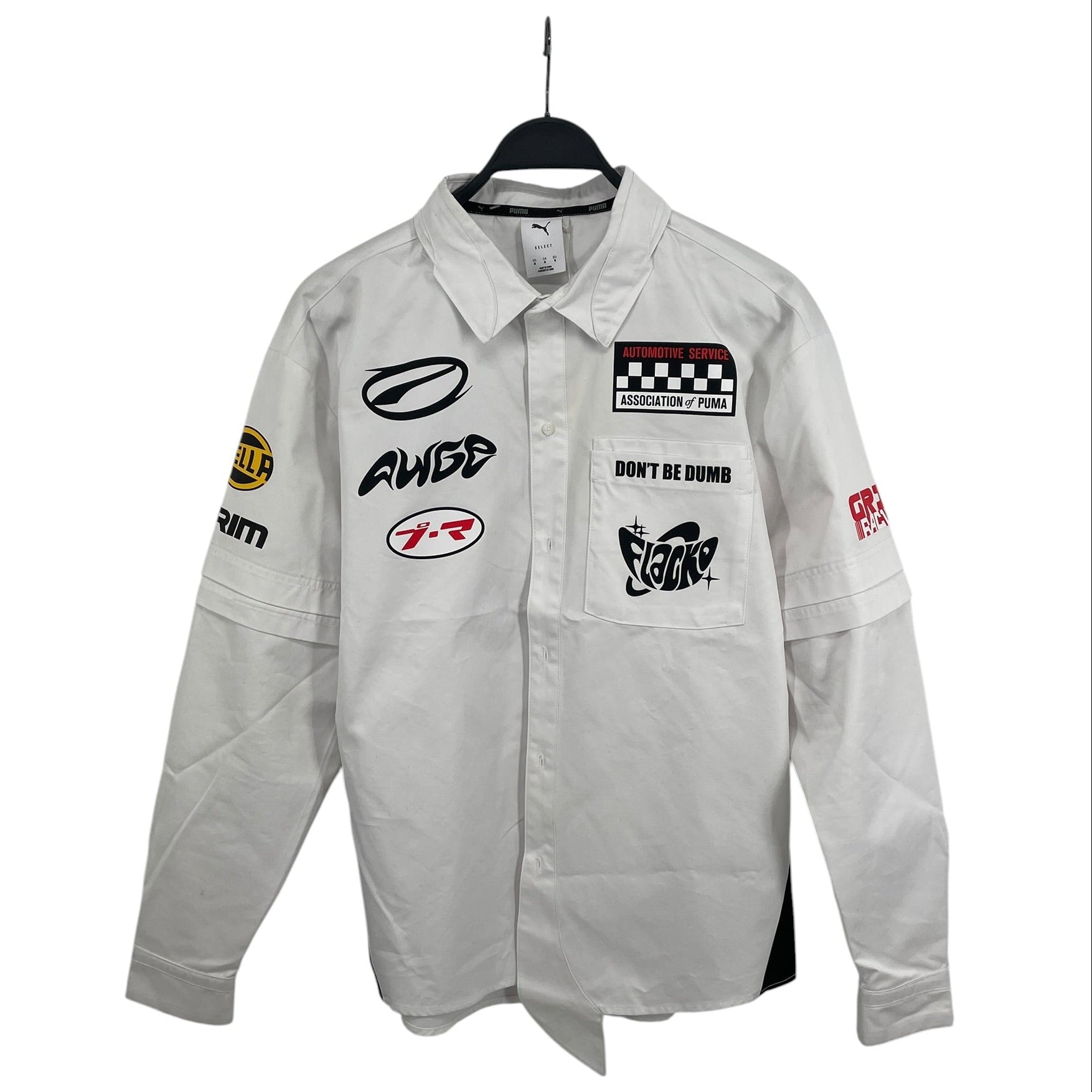 PUMA/LS Shirt/M/Cotton/WHT/All Over Print/A$AP ROCKY\DOUBLE LAYERED view 1