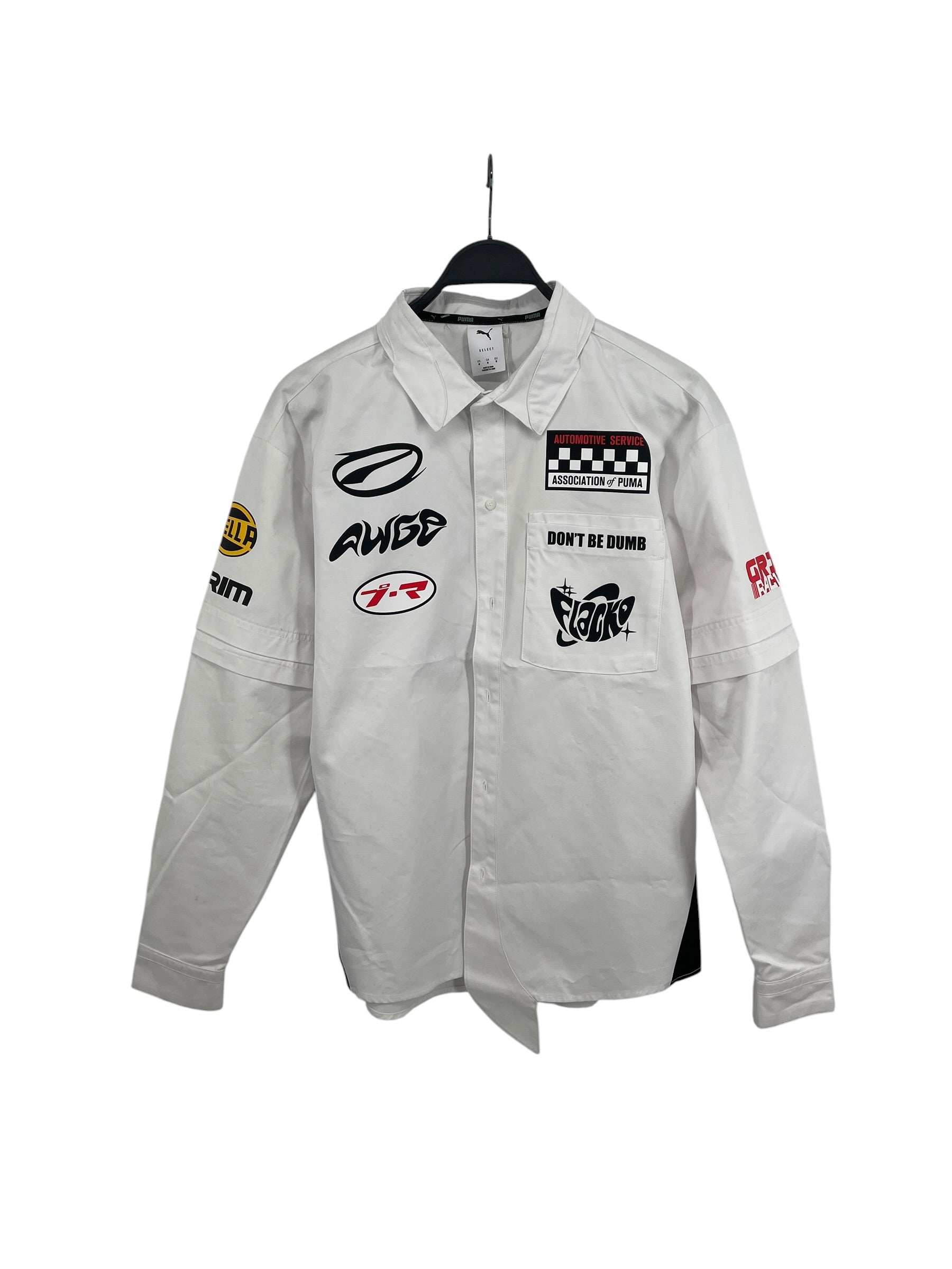 PUMA/LS Shirt/M/Cotton/WHT/All Over Print/A$AP ROCKY\DOUBLE LAYERED view 1