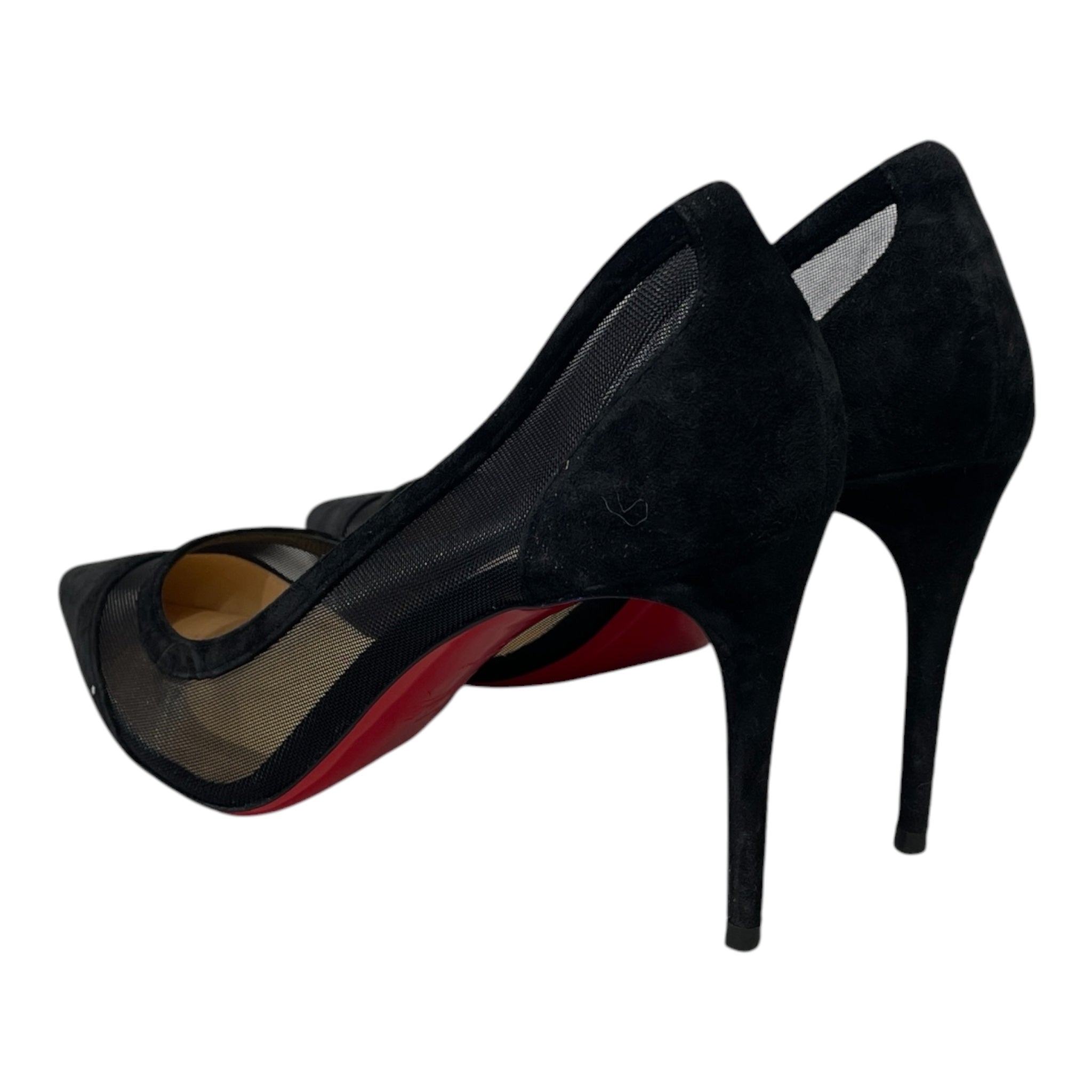 Christian Louboutin/Heels/EU 39/BLK/MESH view 2