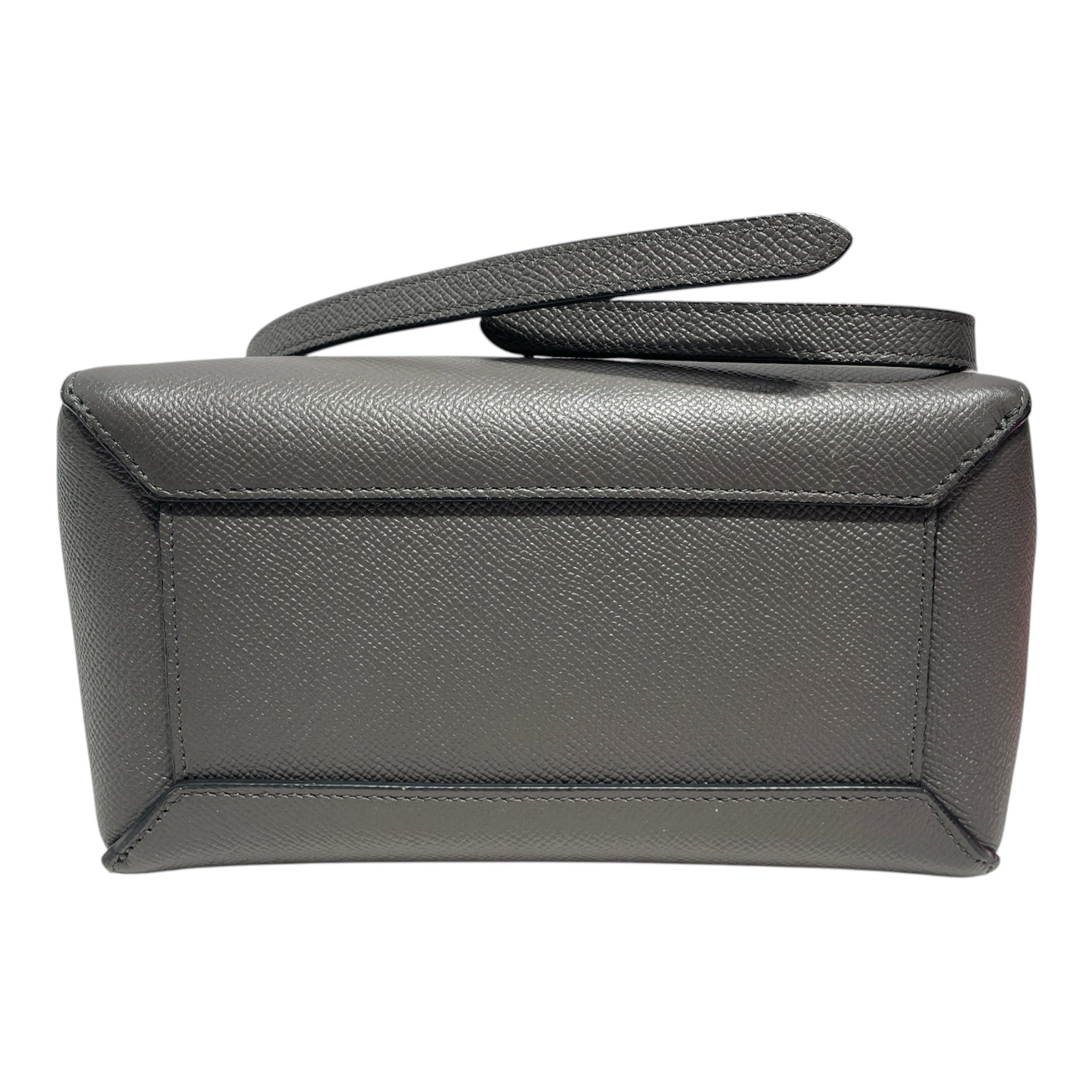 CELINE/Cross Body Bag/Leather/GRY/micro belt bag view 3