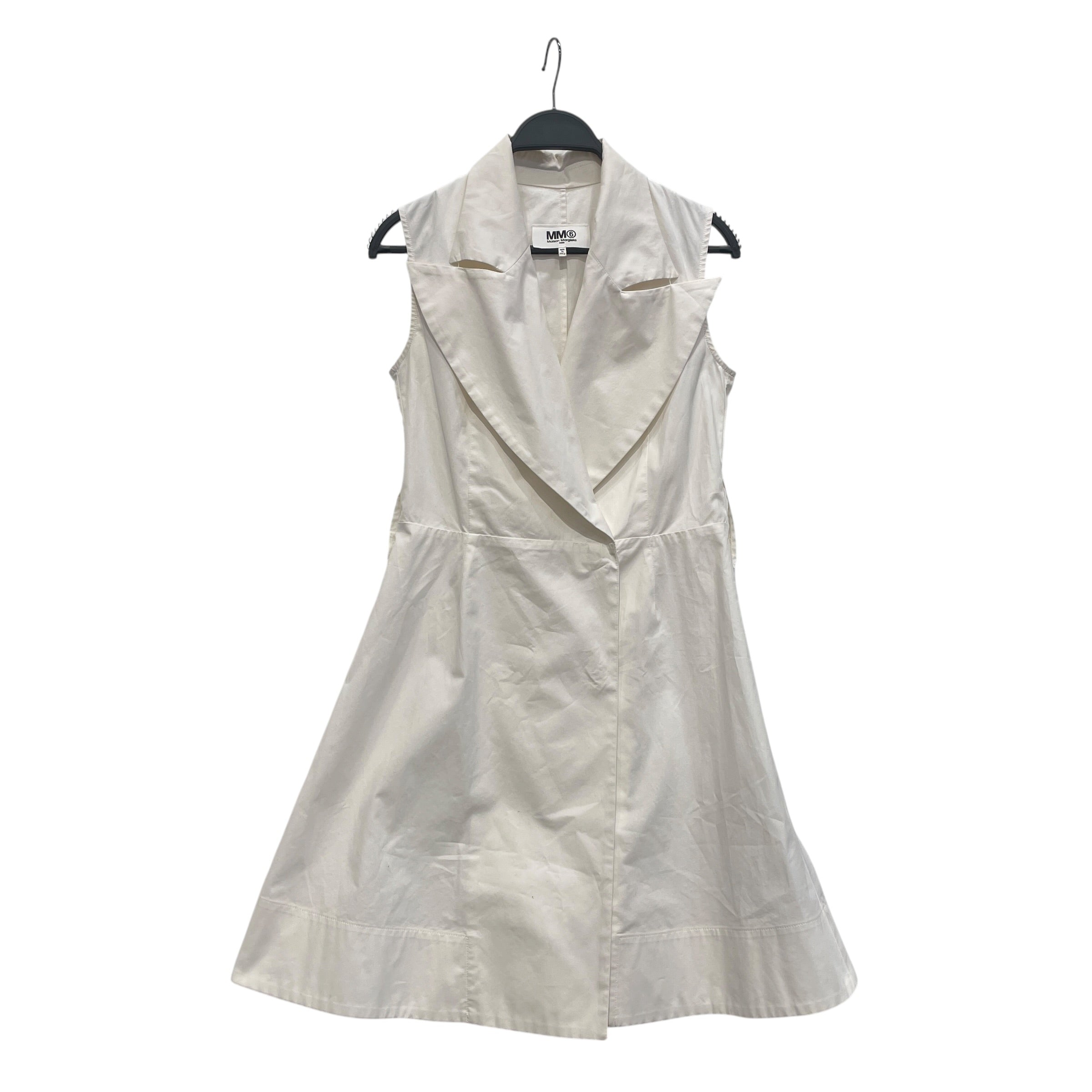 MM6/SL Dress/40/Cotton/WHT/TAILORED BELTED DRESS view 1