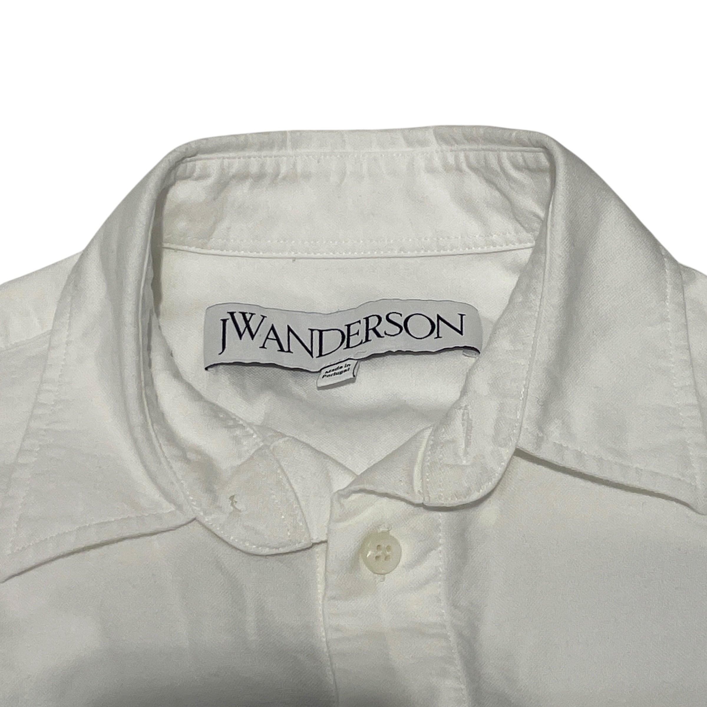 JW ANDERSON(J.W.ANDERSON)/Polo Shirt/M/Cotton/WHT/WHITE ON WHITE LOGO view 3