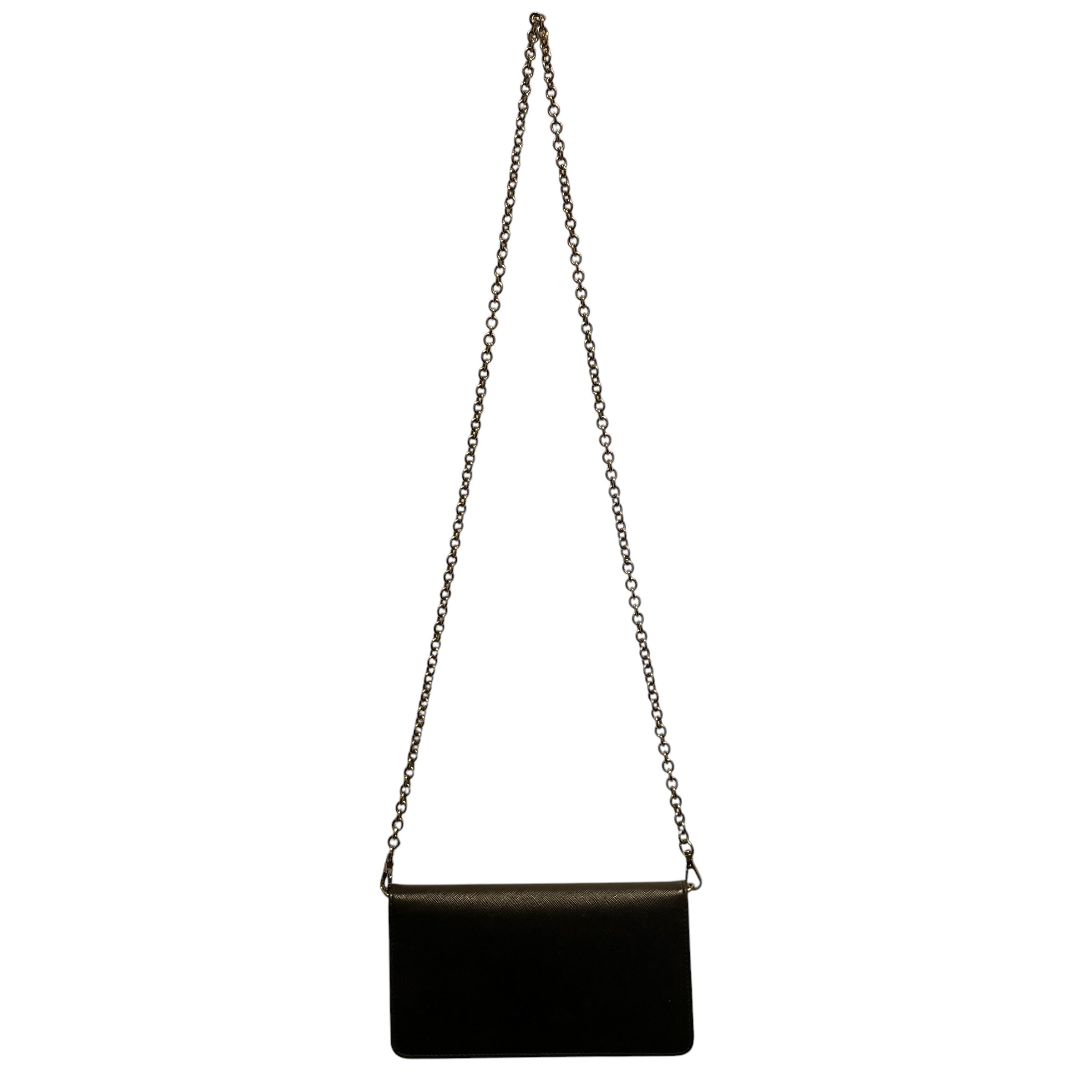 PRADA/Cross Body Bag/Leather/BLK/COW view 2