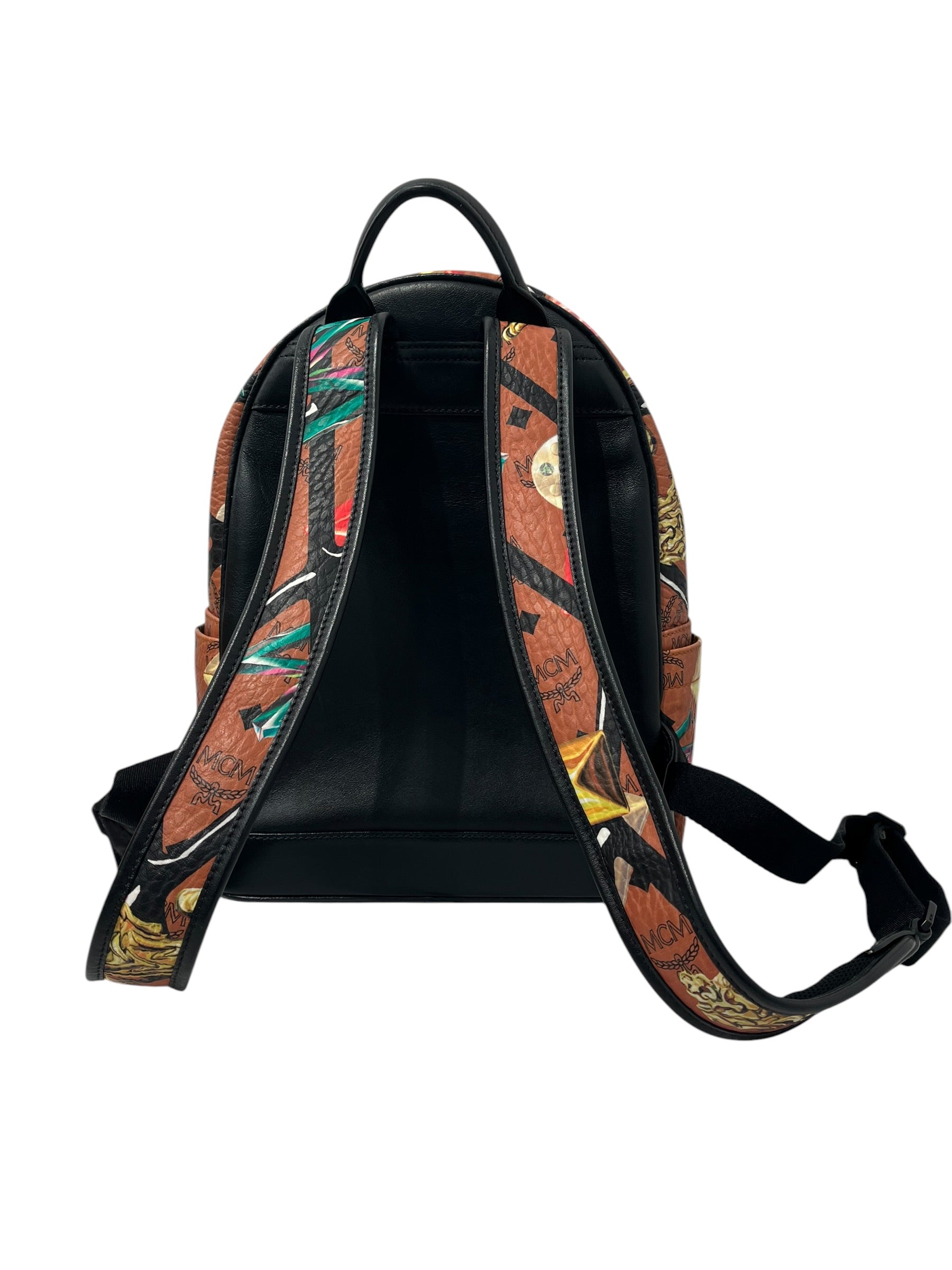 MCM/Backpack/Monogram/Leather/MLT/ROMBI LION VISETOS view 2