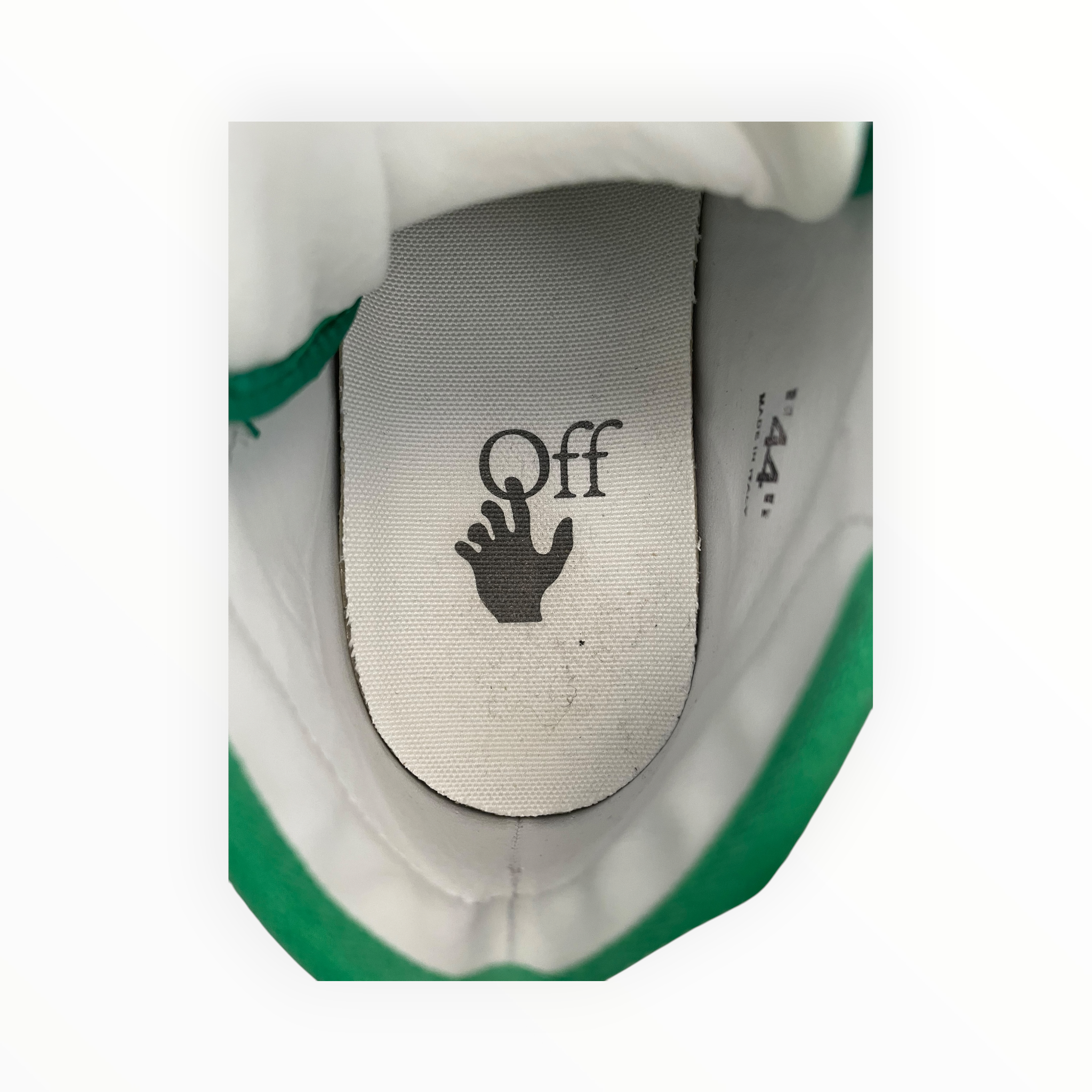 OFF-WHITE/Hi-Sneakers/EU 44/Leather/GRN/3.0 OFF COURT ERO SNEAKERS view 3