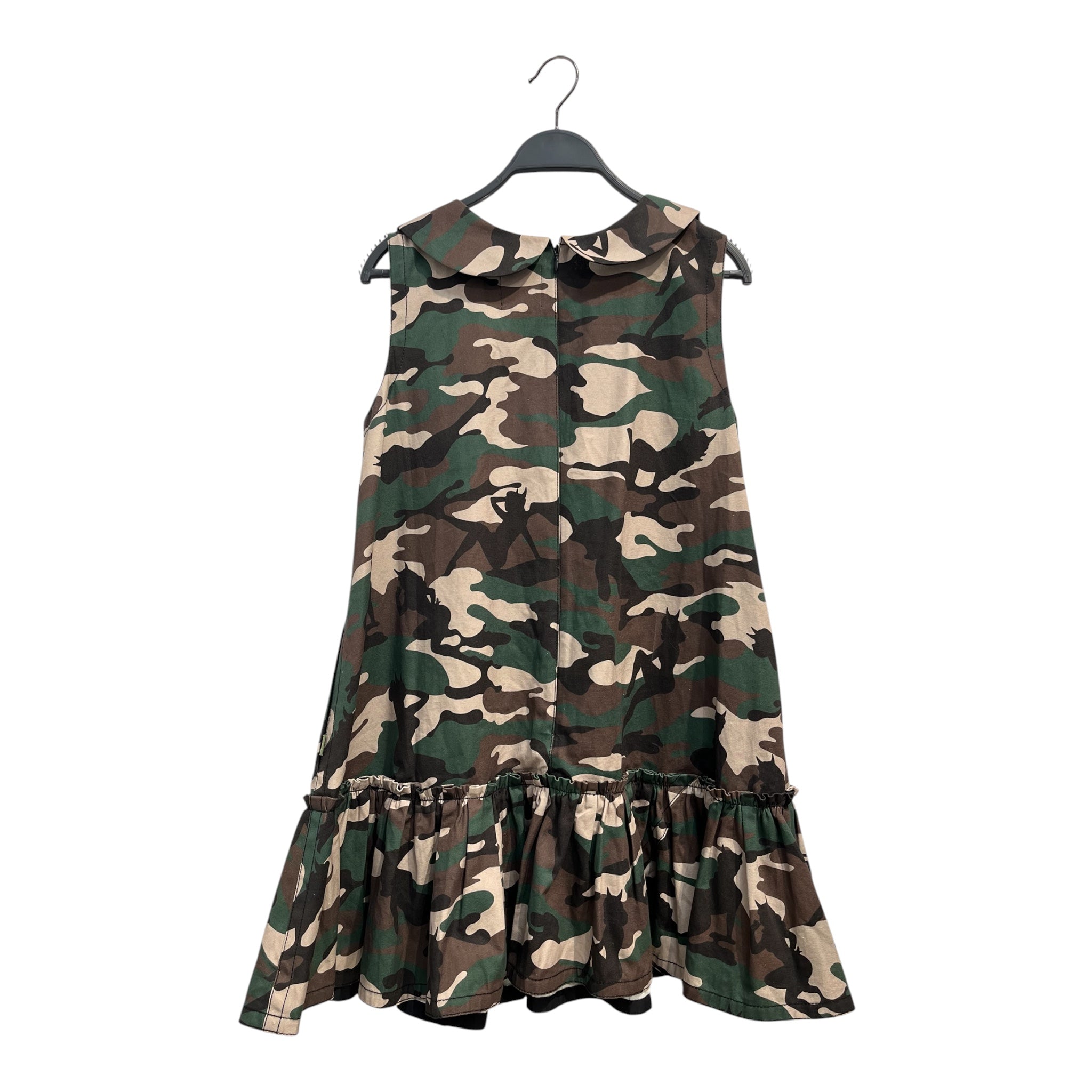 Heaven By Marc Jacobs/SL Dress/S/Camouflage/Cotton/GRN/DEMON LACE COLLAR 2021 view 2