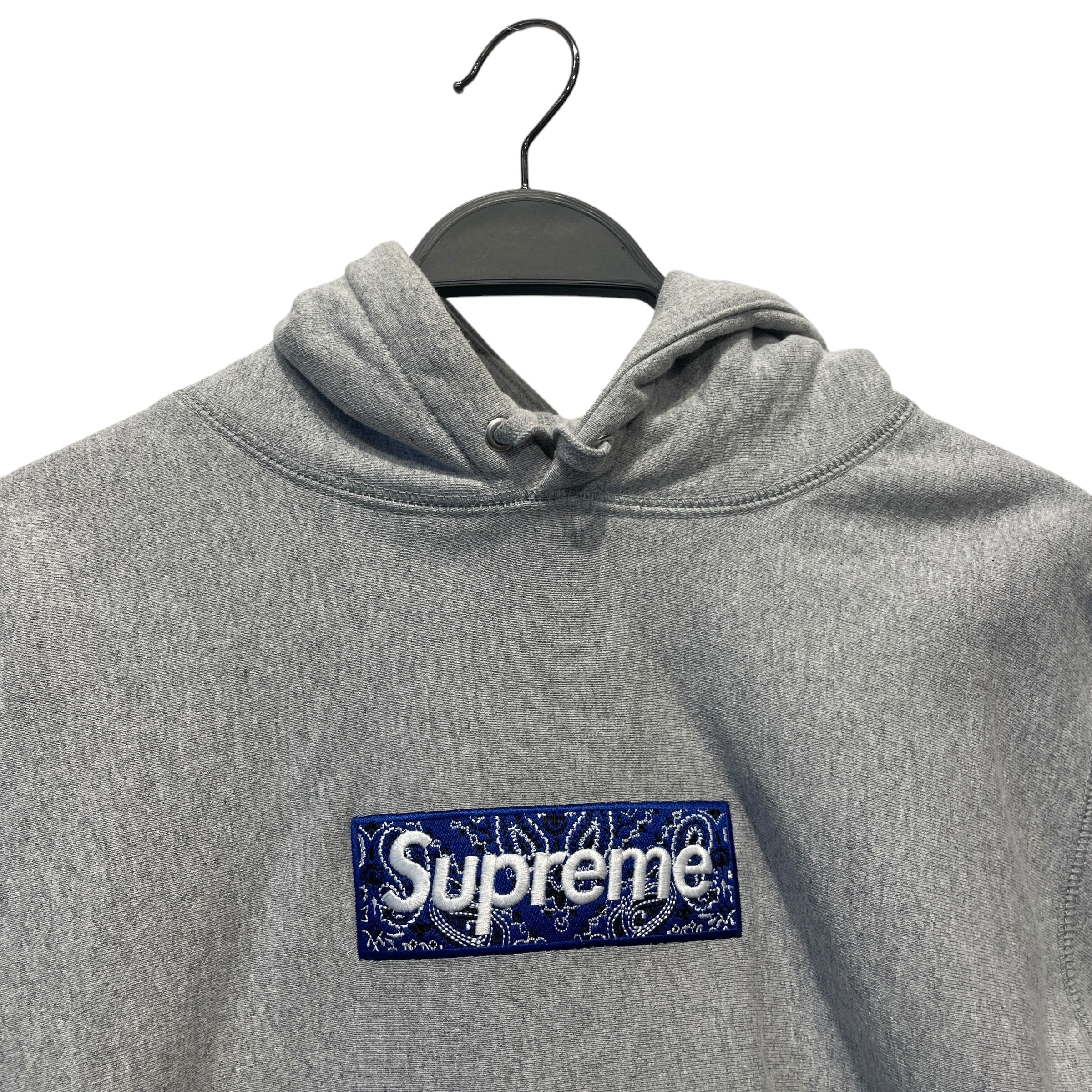 Supreme/Hoodie/M/Cotton/GRY/PAISLEY BOX LOGO view 2