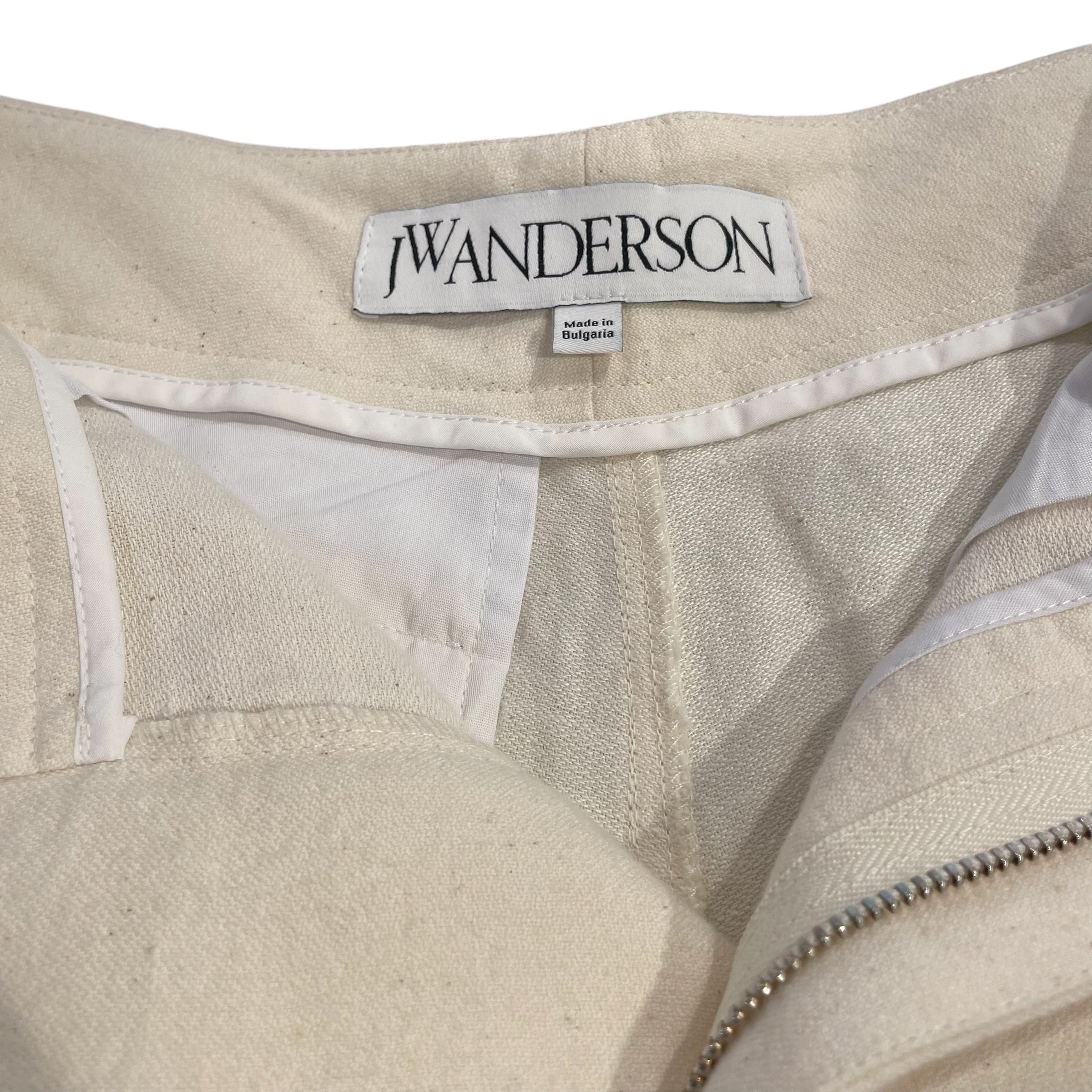 JW ANDERSON(J.W.ANDERSON)/Shorts/XXS/Cotton/CRM/LINEN BLEND BLUE STRIPE view 3