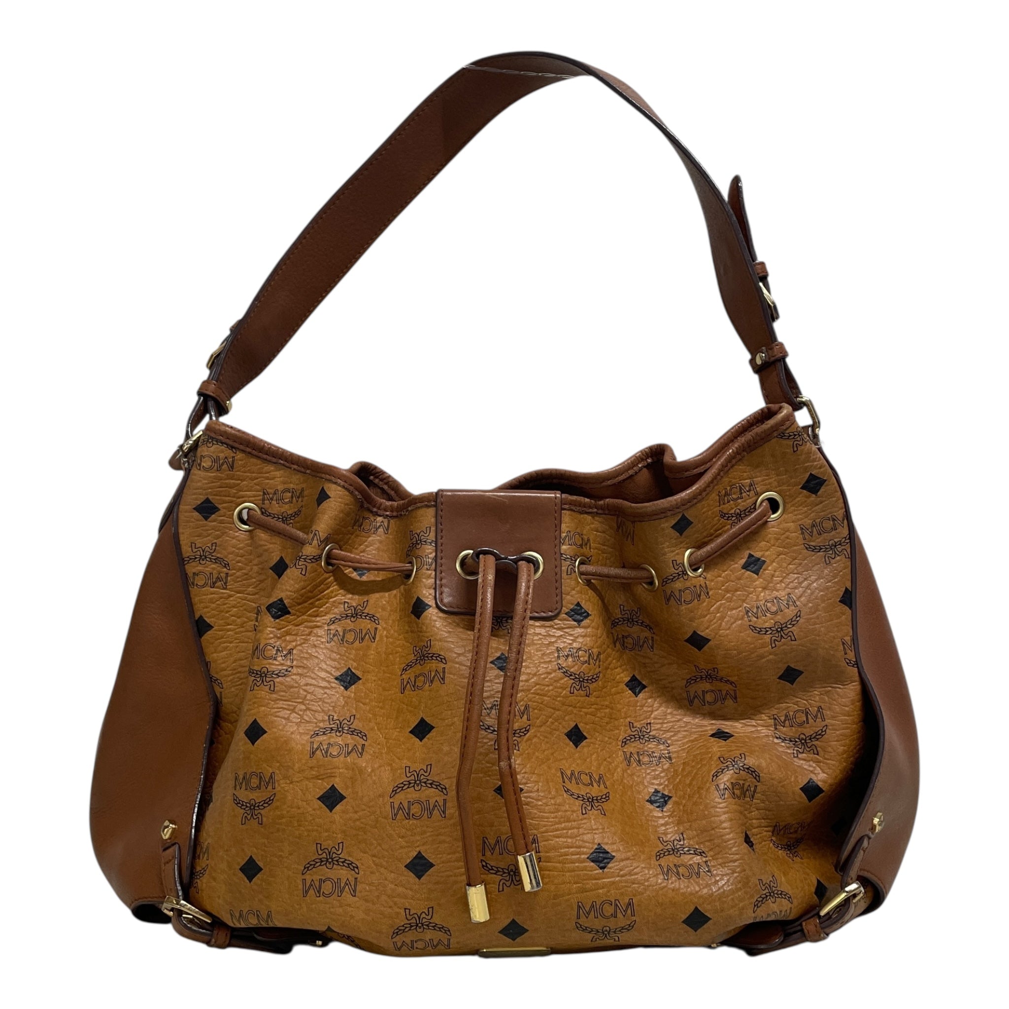 MCM/Hand Bag/OS/Monogram/Leather/CML/BLACK MONOGRAM/PURSE/TAN view 1