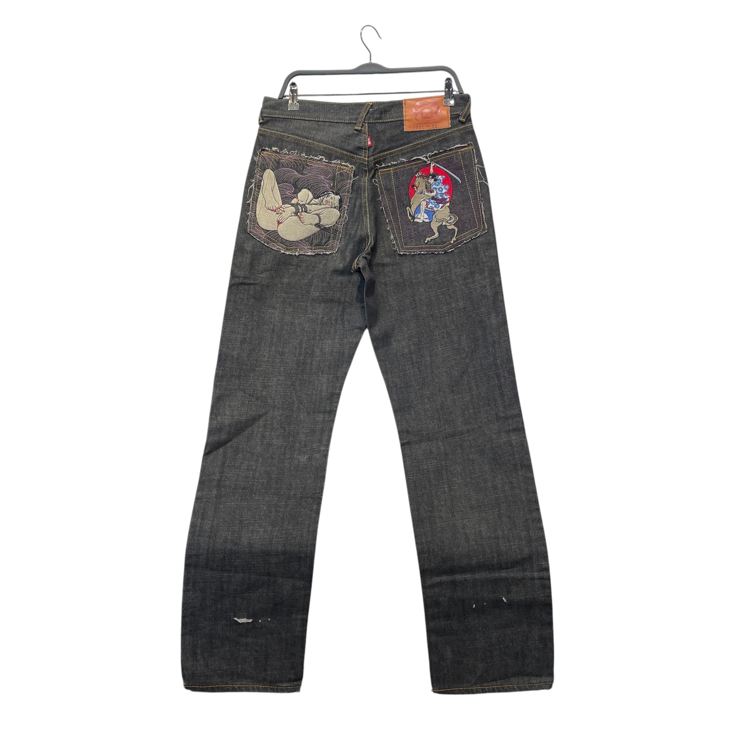 RMC JEANS/Pants/32/Cotton/BLK/EMBROIDERED SAMURAI/BONDAGE view 2