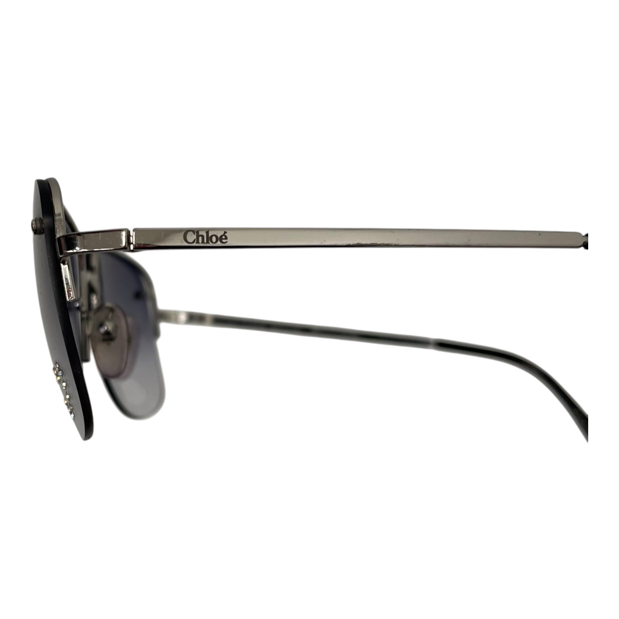 Chloe/Sunglasses/Plastic/BLU/CRYSTAL HEART view 3